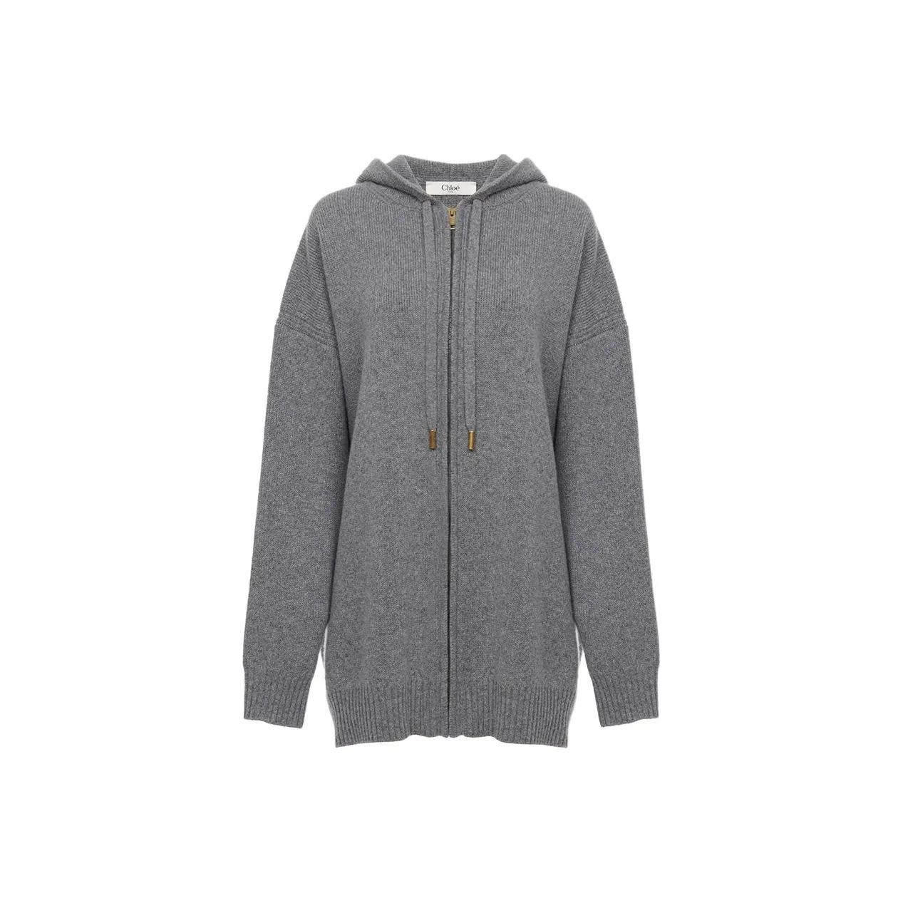 Chloé Oversized Zipped Knit Hoodie
