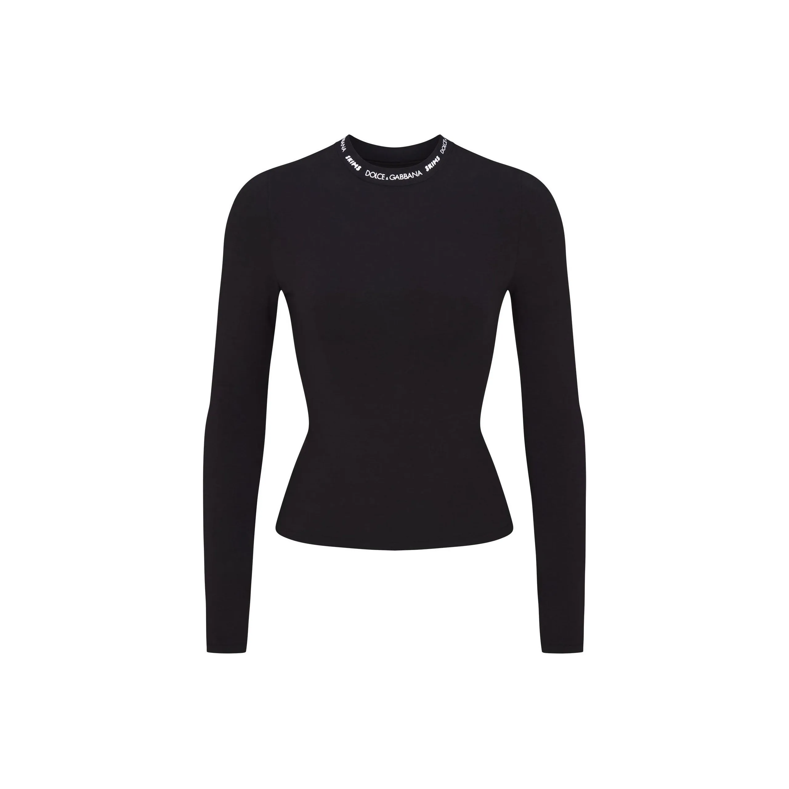 SKIMS x DOLCE GABBANA DOLCE GABBANA Collaboration Стандартная T-рубашка Женская Onyx Onyx