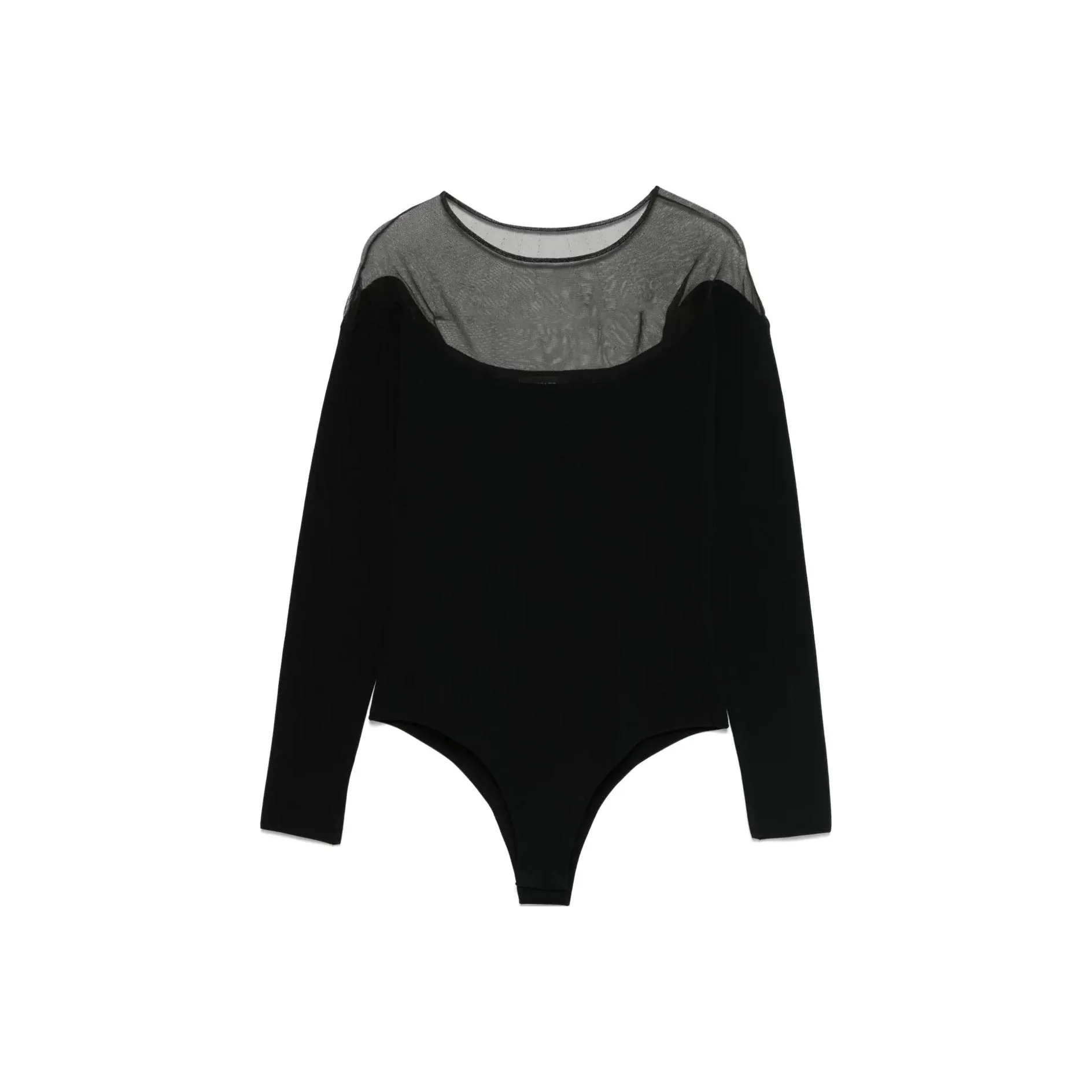 Mugler Sheer panelled Bodysuit