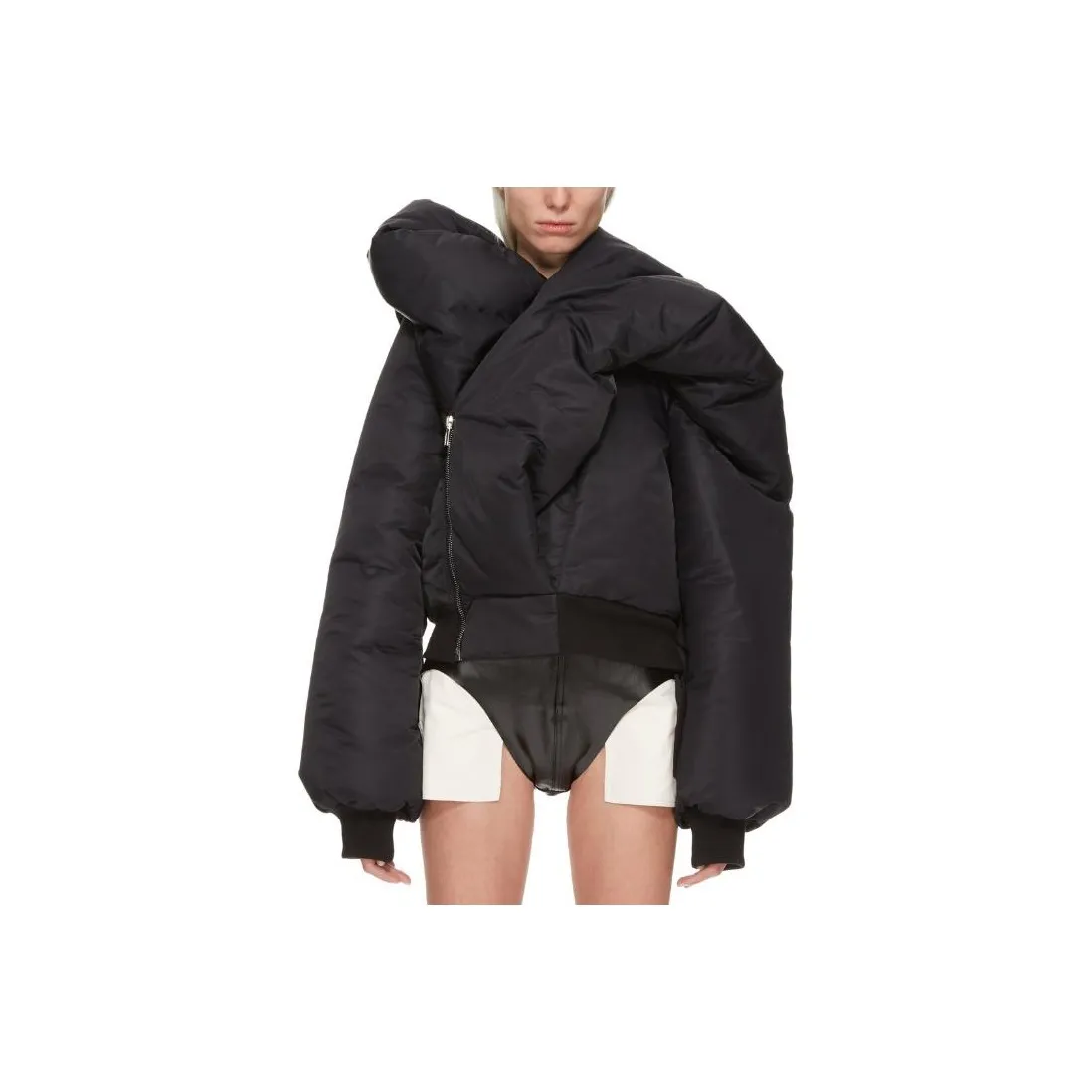 Rick Owens DRKSHDW Doll Asymmetric Padded Bomber Jacket
