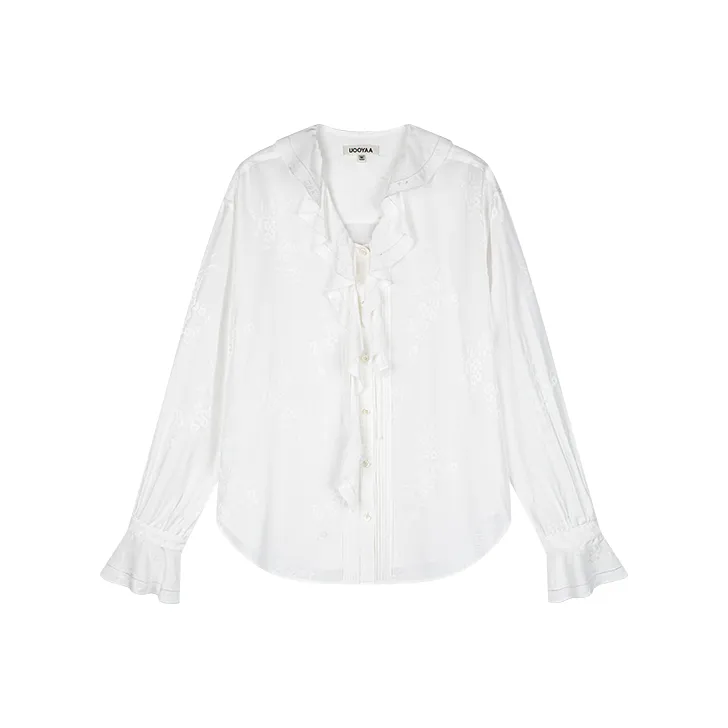 UOOYAA Shirts Women's White