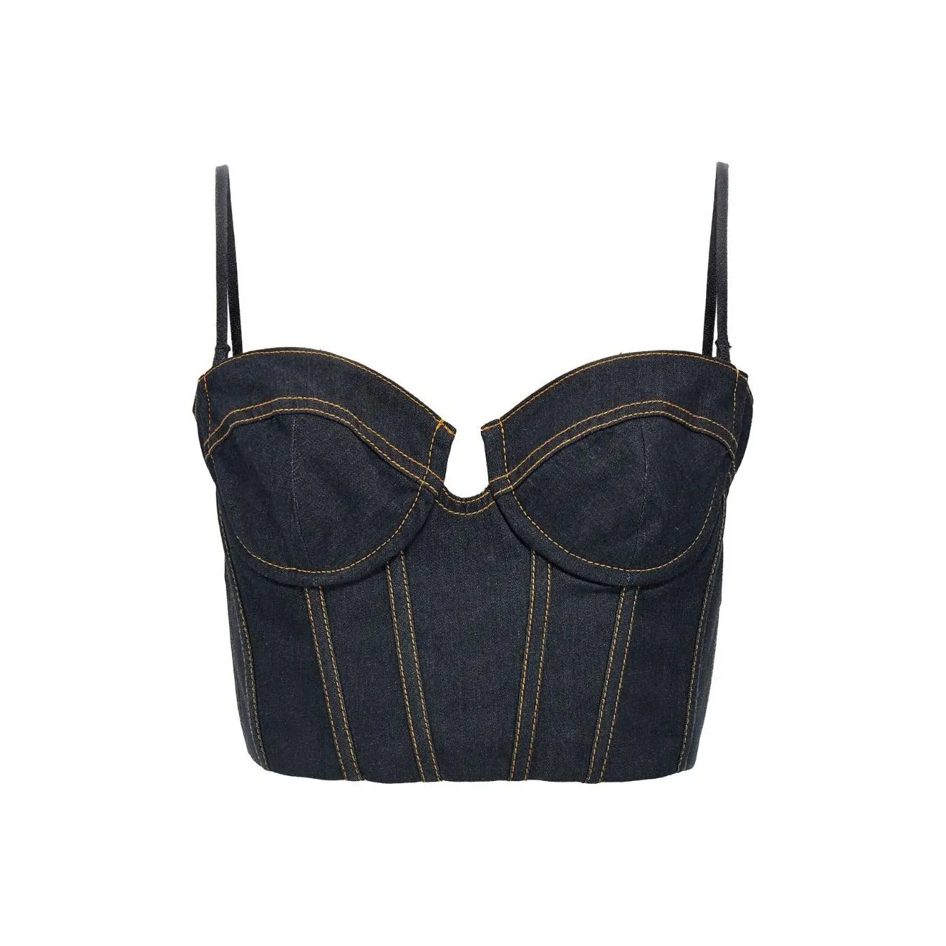 Zimmermann Crush Denim Corset Top