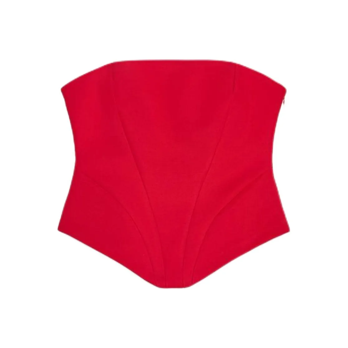 ZARA Красный Женские Топы без бретелек