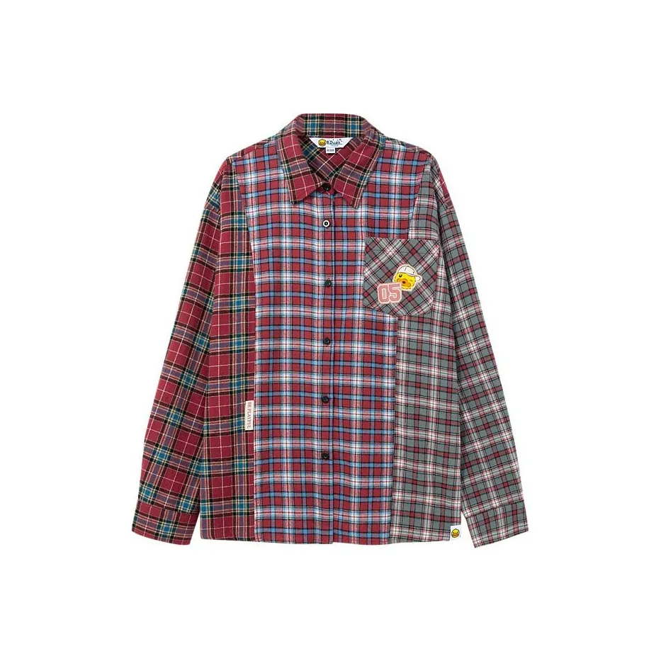 B.Duck Shirts Women's Red Plaid