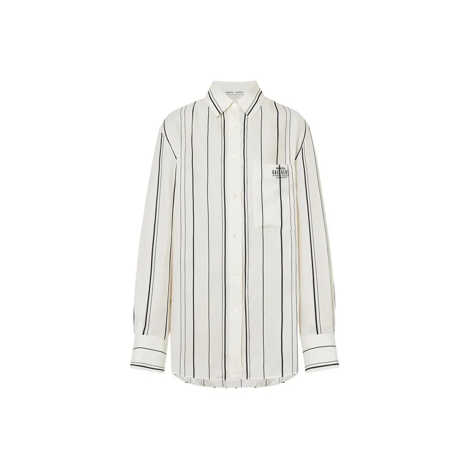 MOCO Shirt Women's Apricot Black Stripes