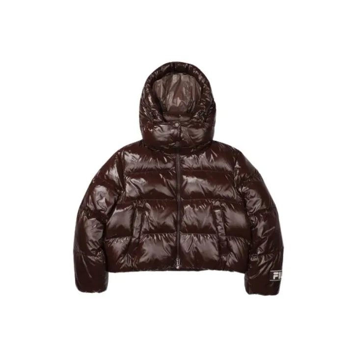 FILA Пуховик Женский Темно-Коричневый