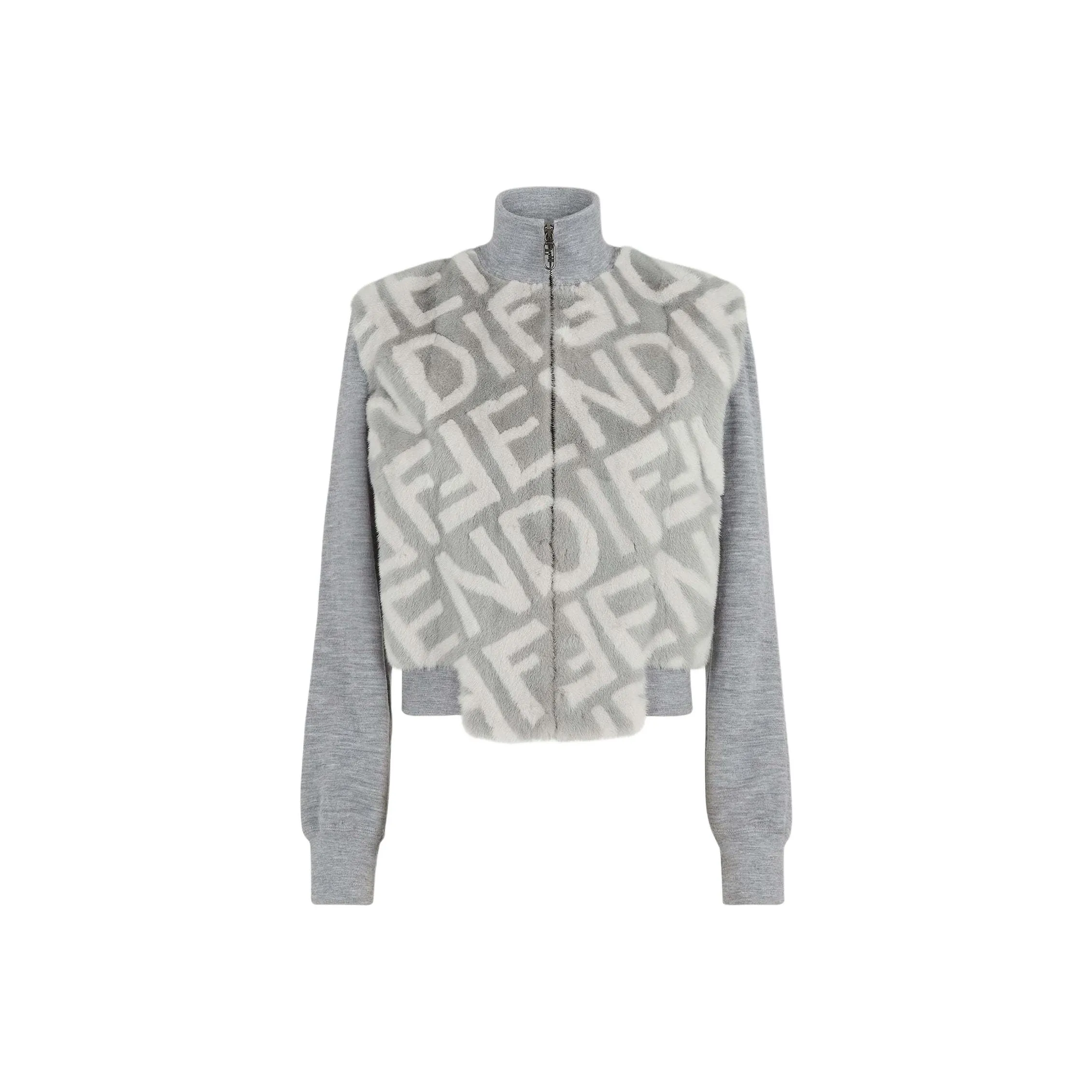 FENDI SS23 Jackets Coats Women's Gray