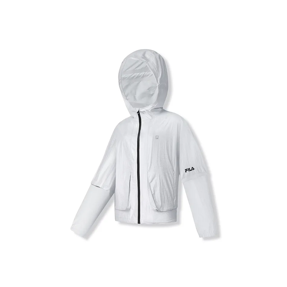 FILA Куртка Женская Блестящая Серебряная