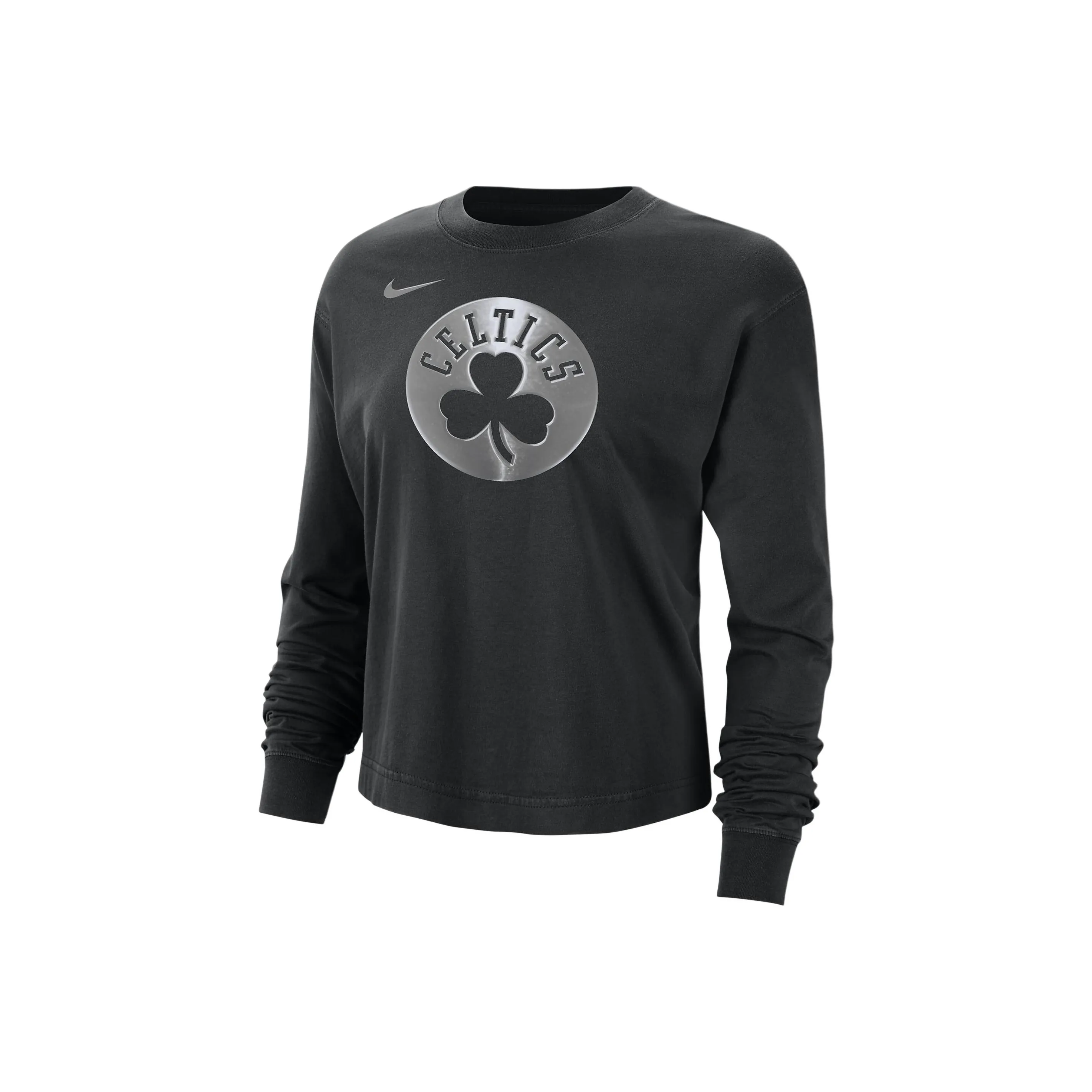 Nike Boston Celtics Courtside Women's Nike Nba Shine Boxy Long Sleeve T Shirt