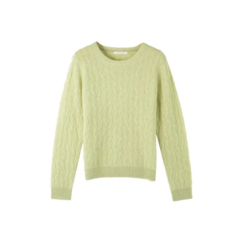 SPRING BANBOO flower Ивовый зеленый Женские кашемировые свитеры