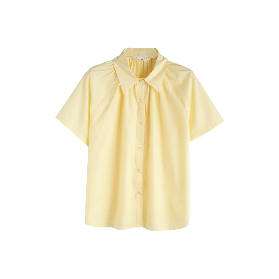 Tonlion Рубашка Женская Светло-Желтая