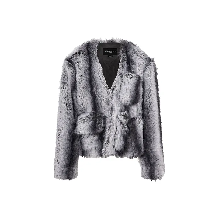 URBAN REVIVO UR Designer Collection Jackets & Coats Women's Cool Gray
