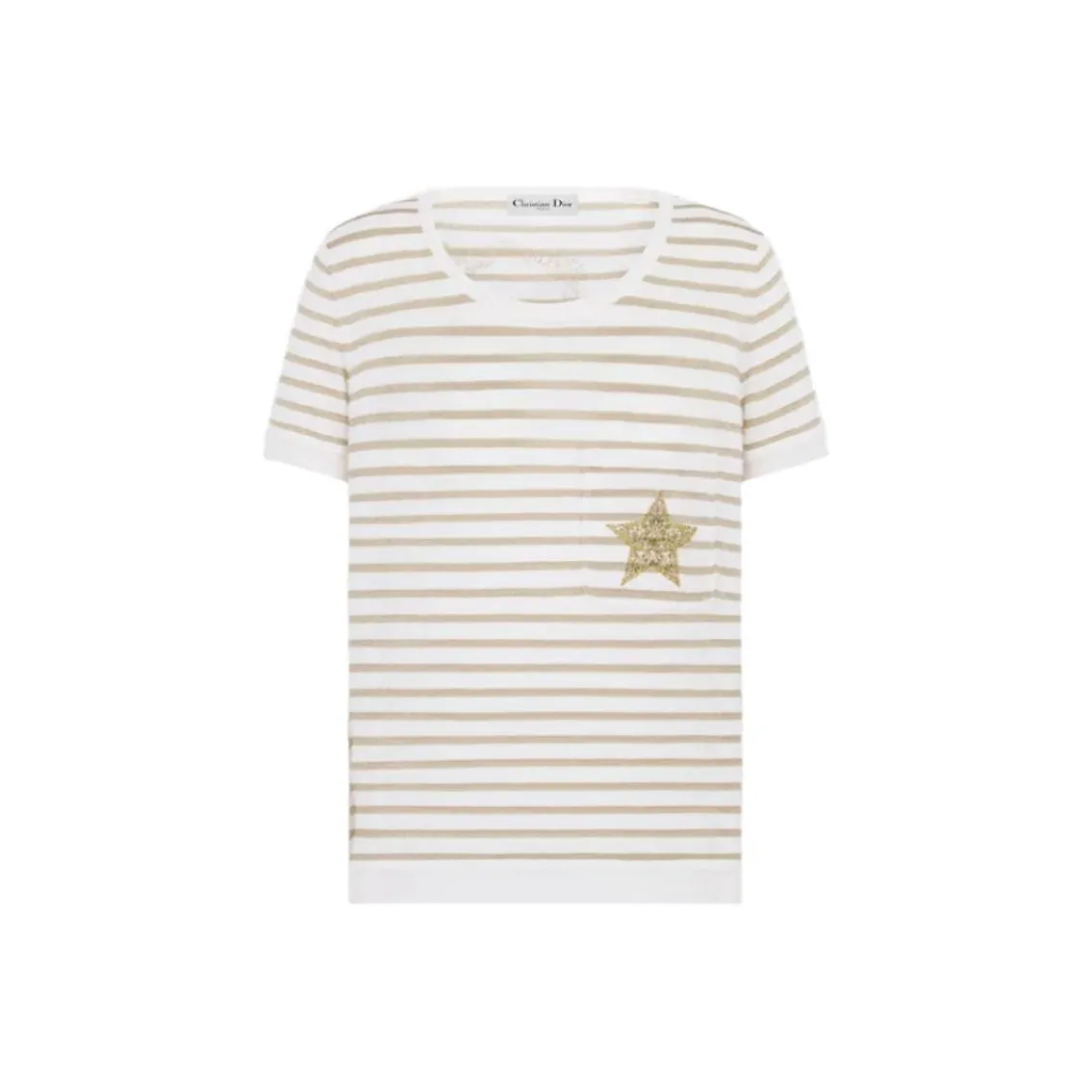 DIOR SS25 T Shirt Women's White Gold