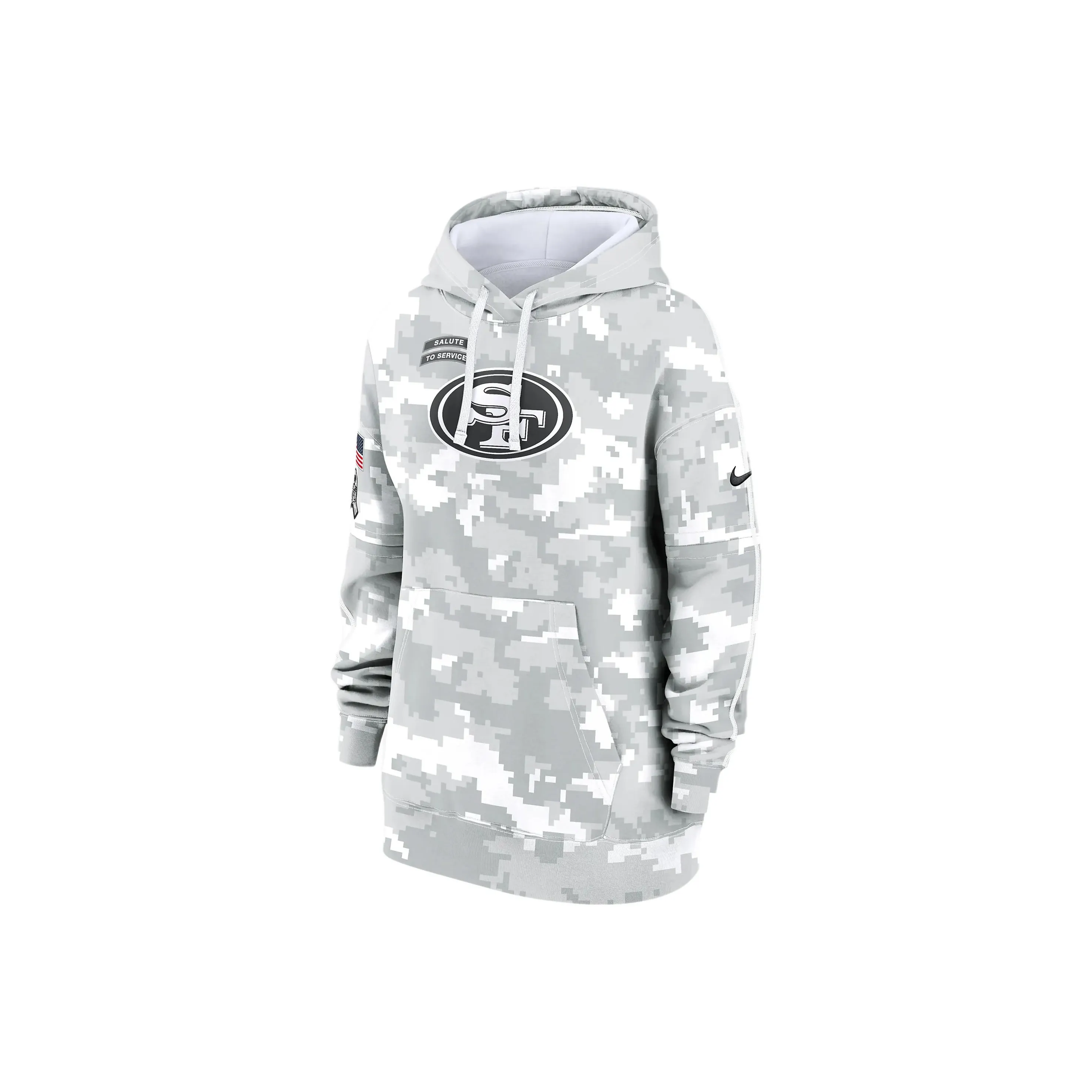 Nike San Francisco 49ers Salute To Service Primary Edge Club Women's Nike Nfl Pullover Hoodie