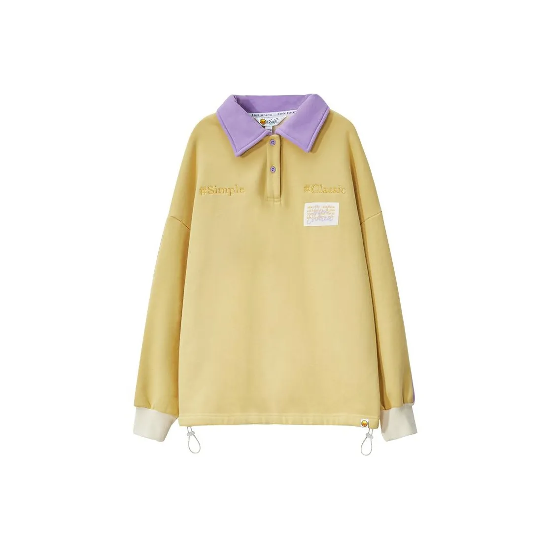 B.Duck Sweatshirt Women's Beige Yellow