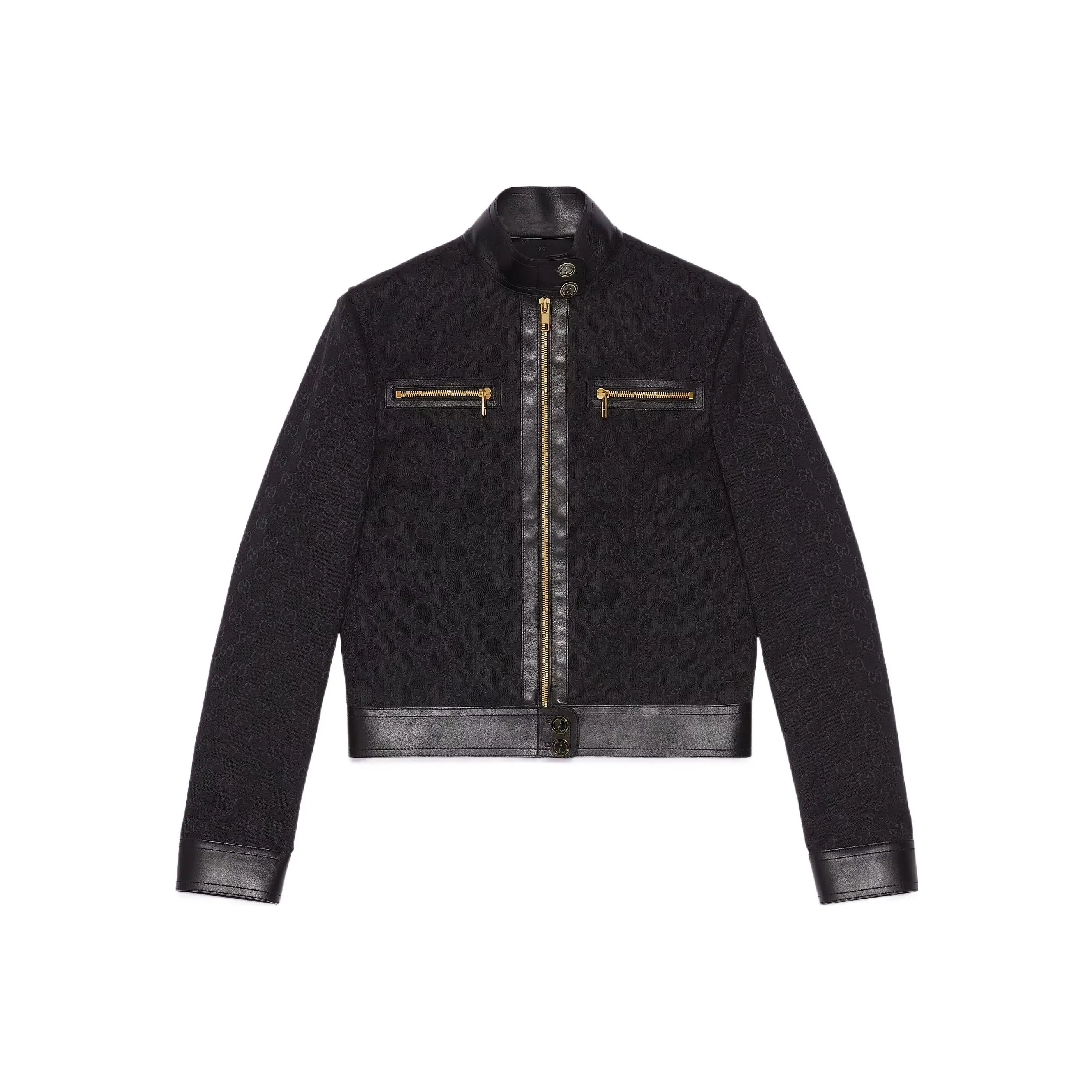 GUCCI Zip Detail Contrast Jacket