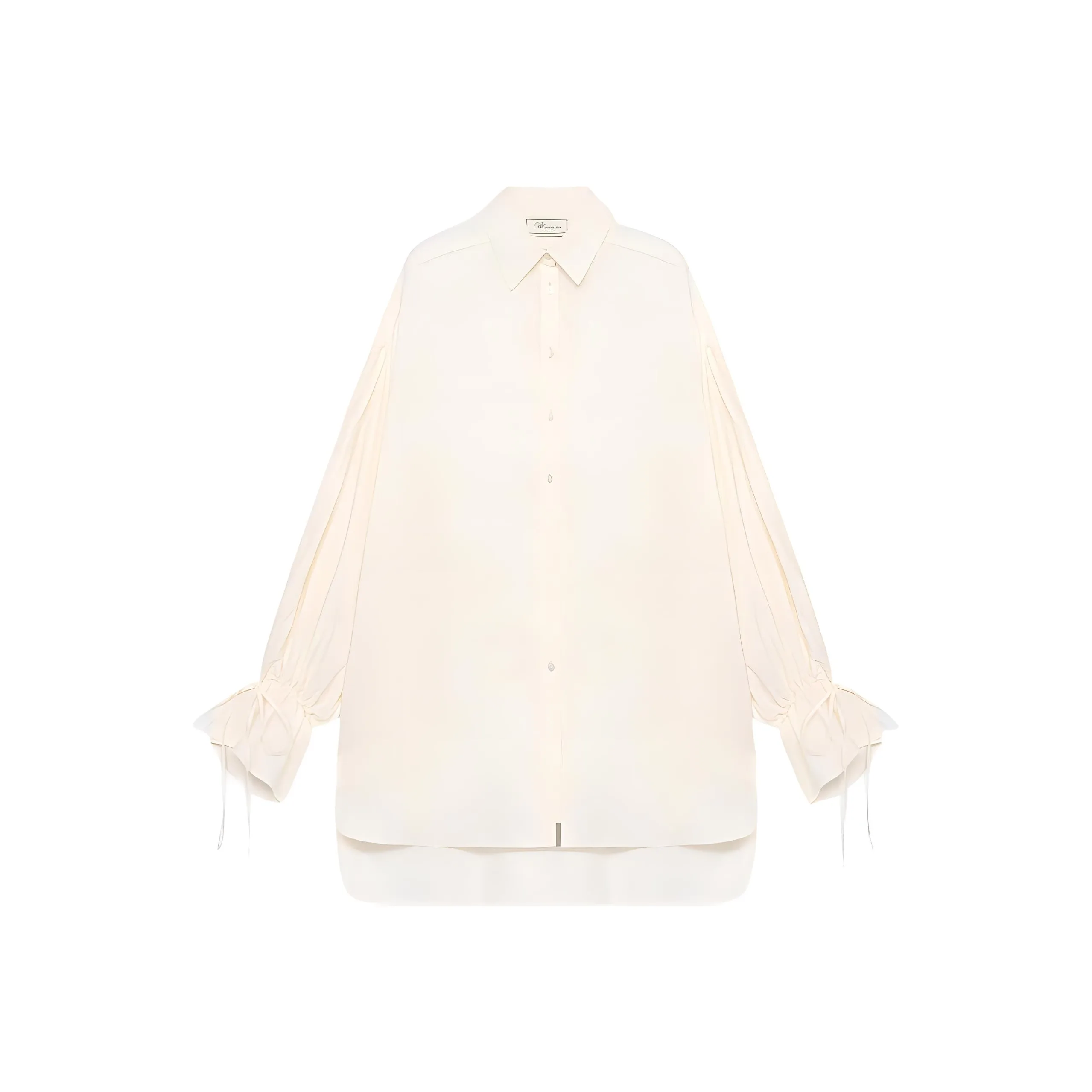 Blumarine Tied Cuff Oversized Shirt