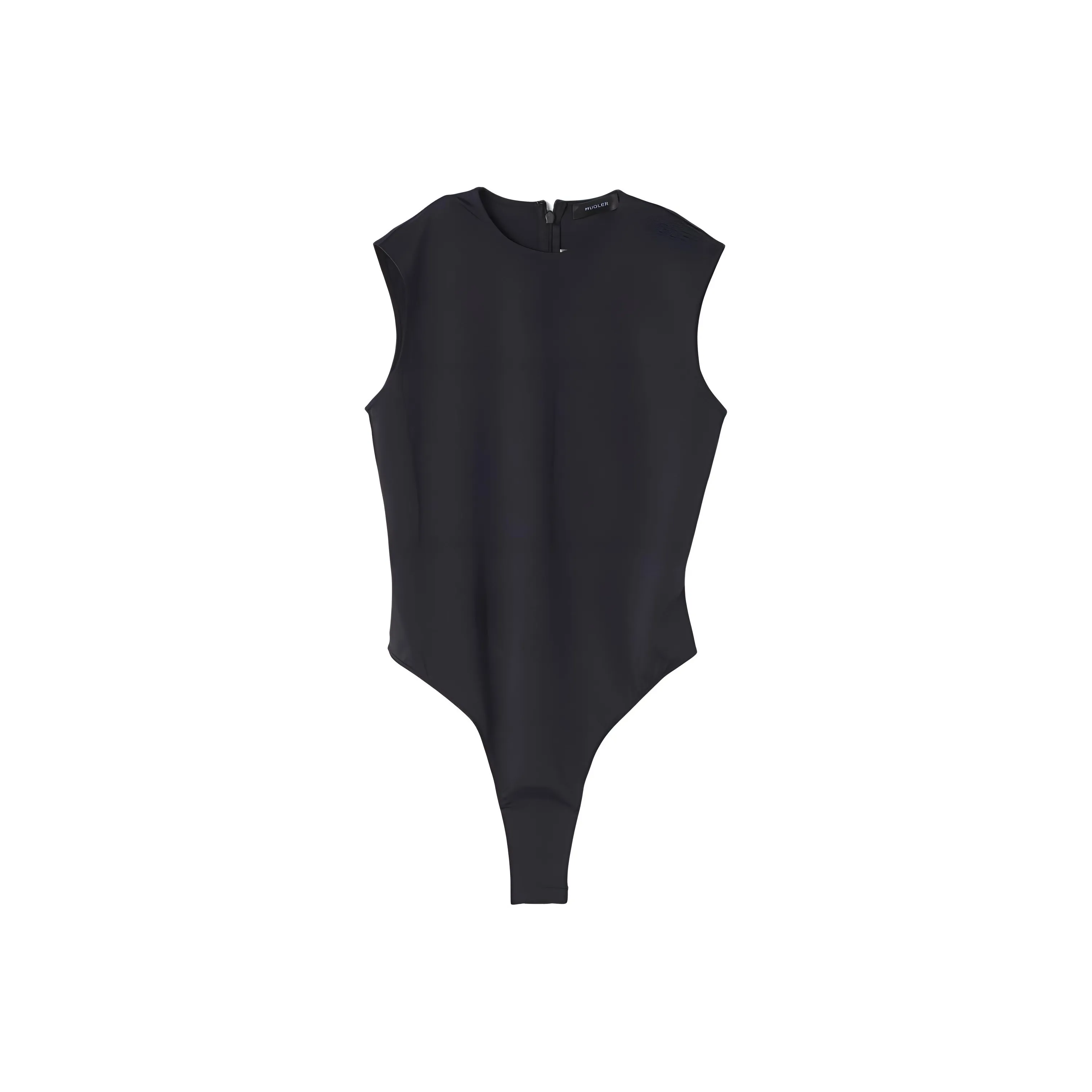 Mugler Logo embossed Sleeveless Bodysuit