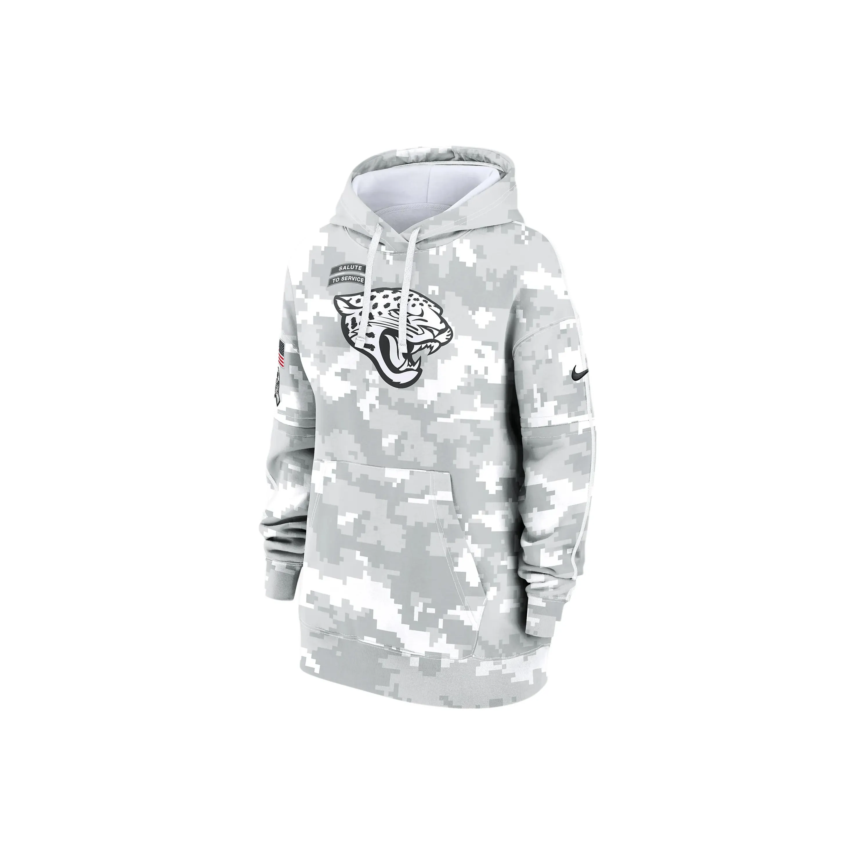 Nike Jacksonville Jaguars Salute To Service Primary Edge Club Women's Nike Nfl Pullover Hoodie