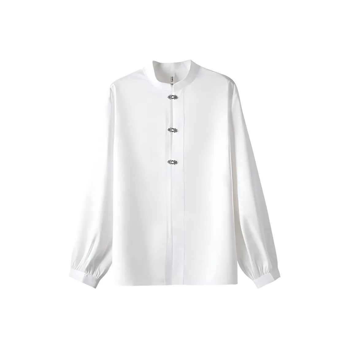 Three Blessings Рубашка Женская Белая Жаккард Скрытая Текстура