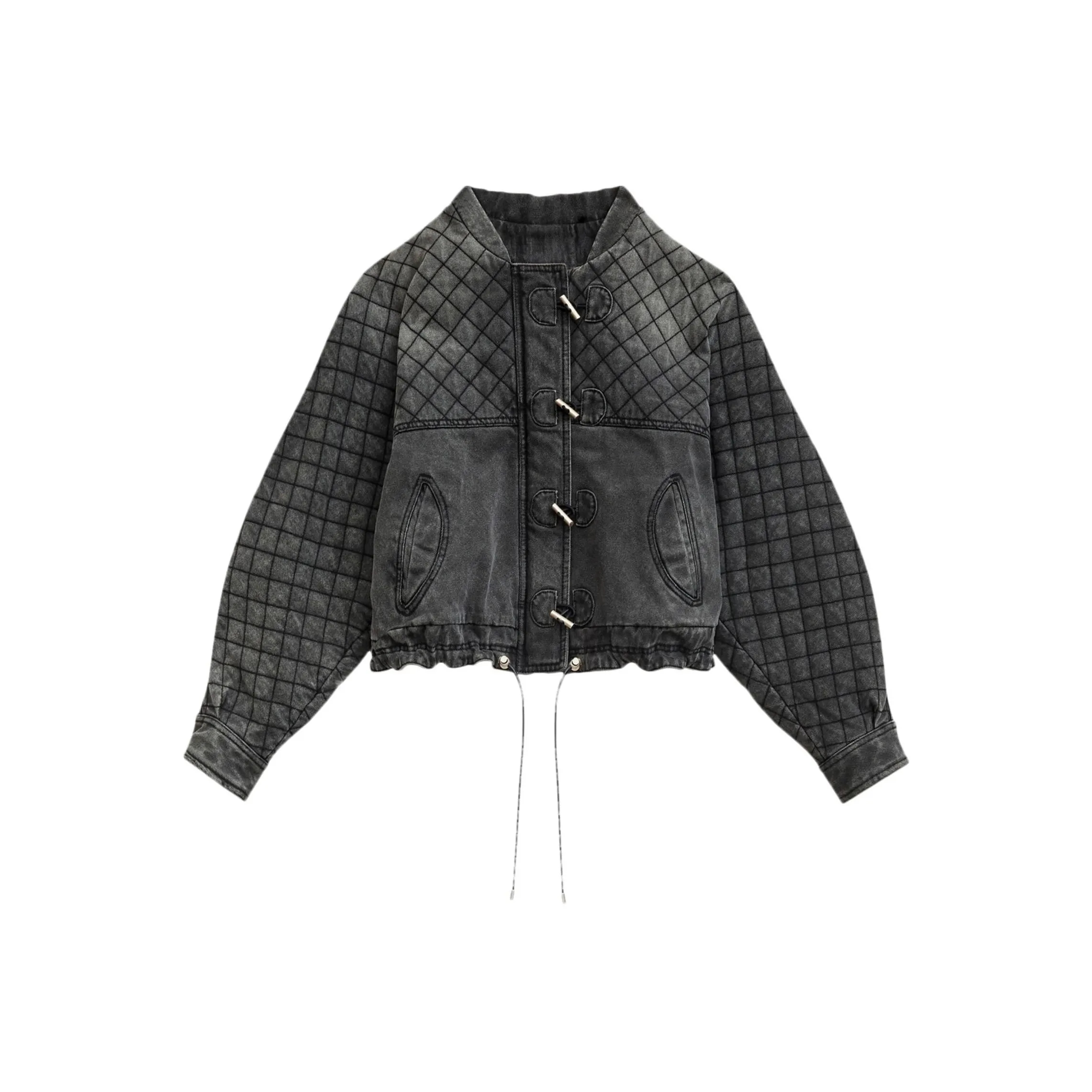 ISABEL MARANT Celiany Quilted Bomber Denim Jacket