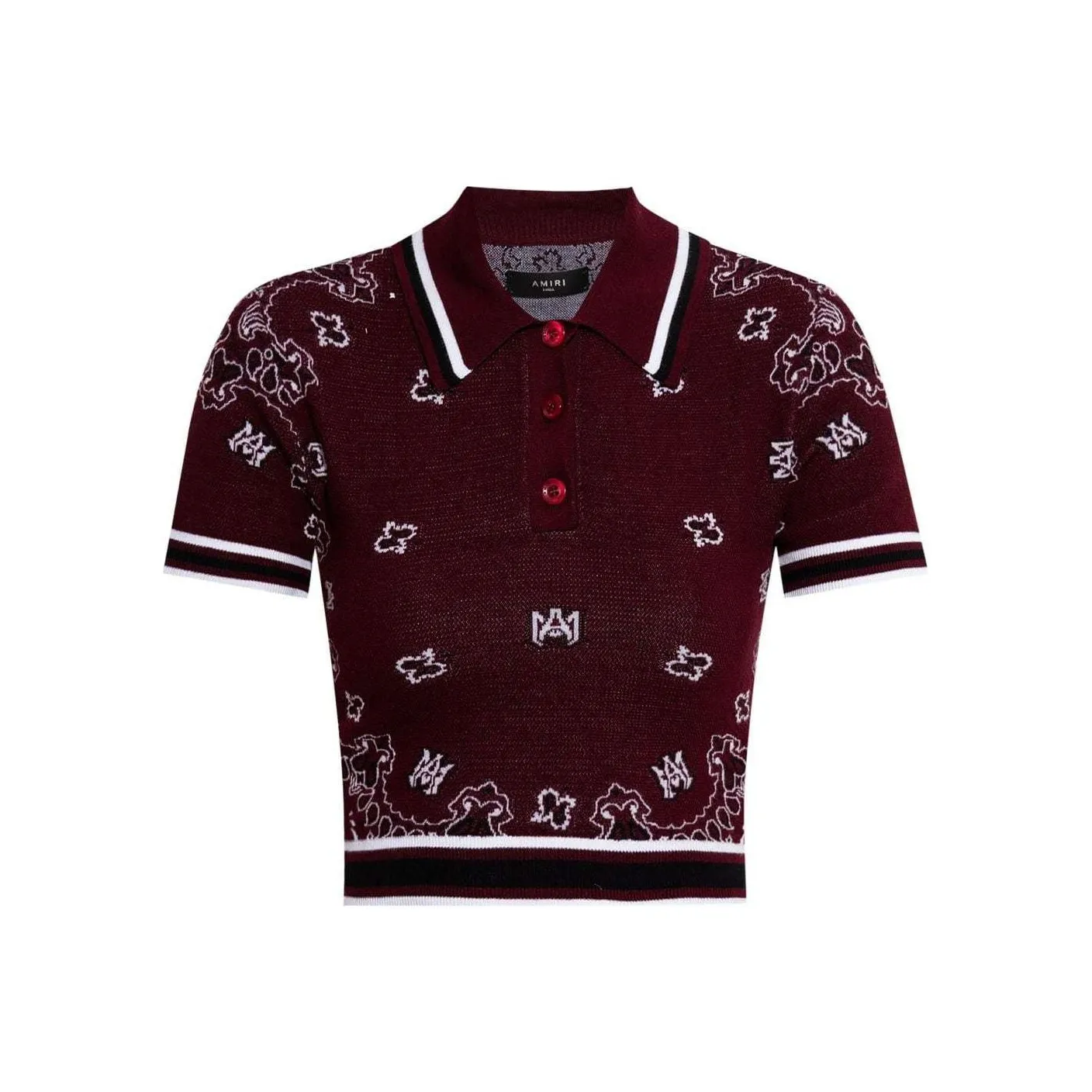 AMIRI Cropped Polo Shirt