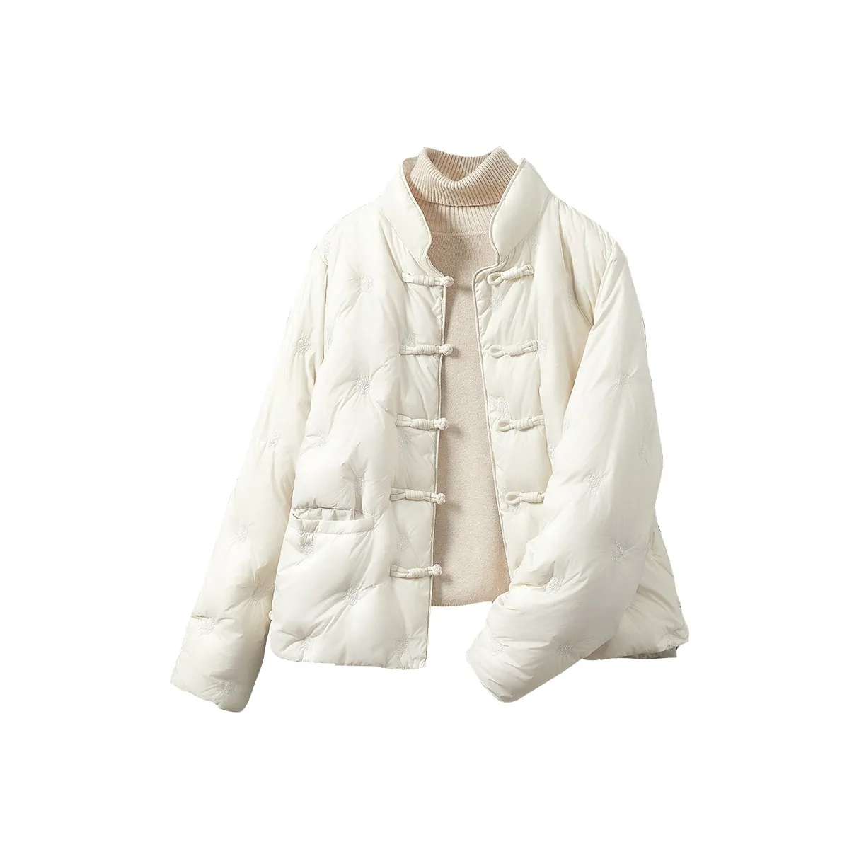 TOUCH Пуховик Женский Бежевый