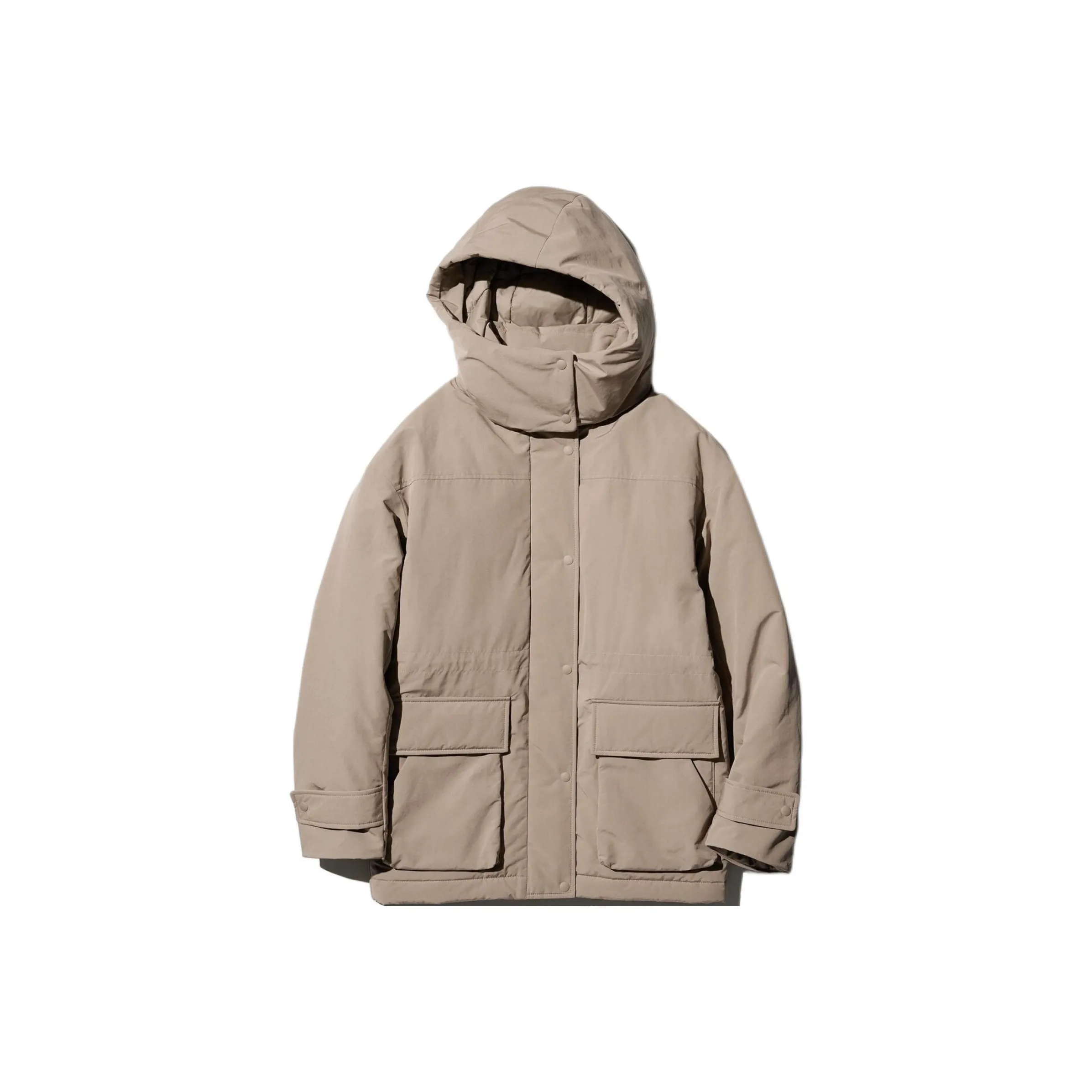 UNIQLO Пуховик Женский Темно-Бежевый