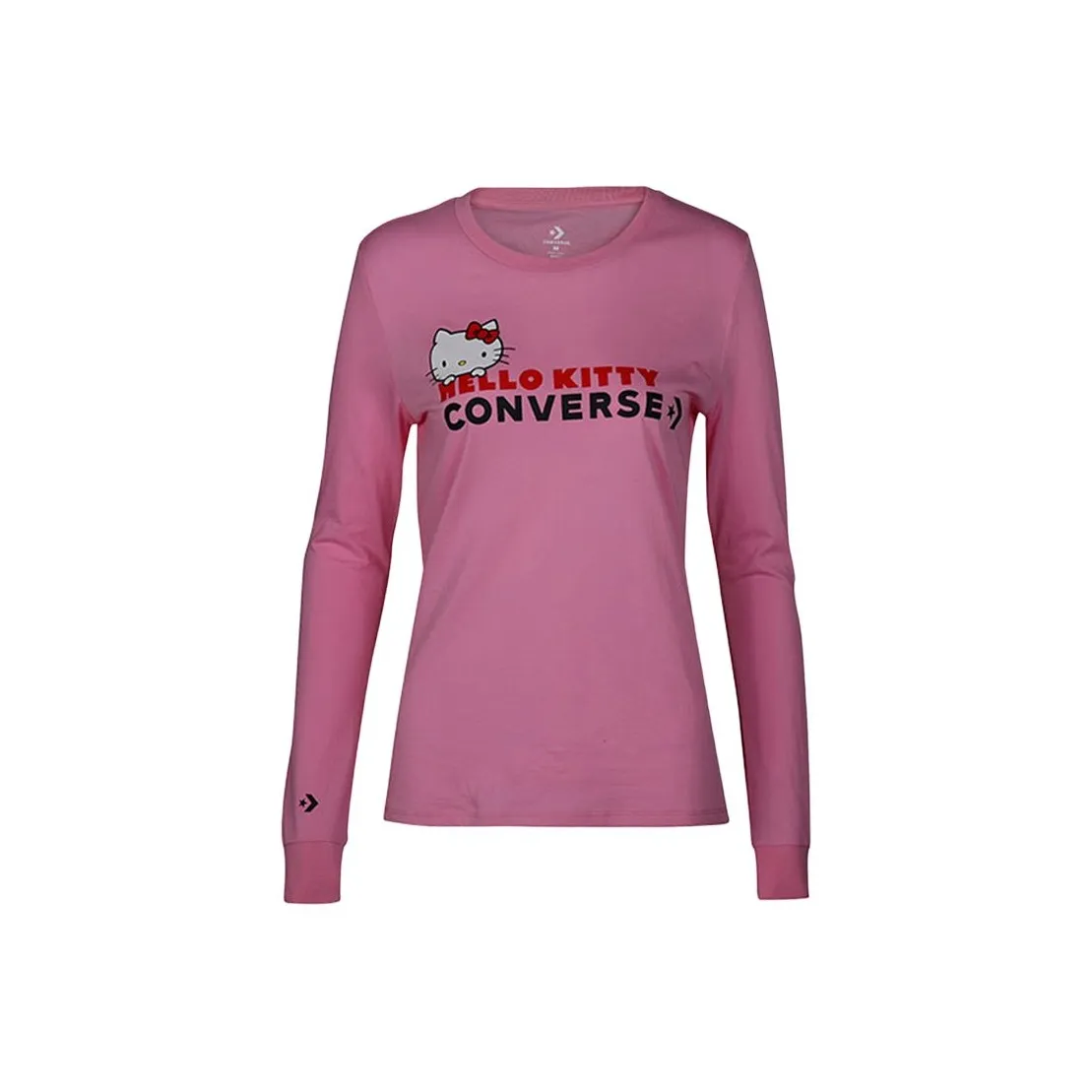 Конверс x Hello Kitty T-рубашка женская розовая