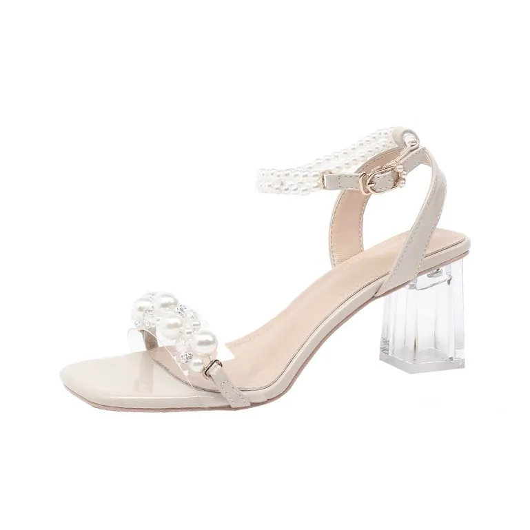 MXGM One Strap Sandals Women's Beige