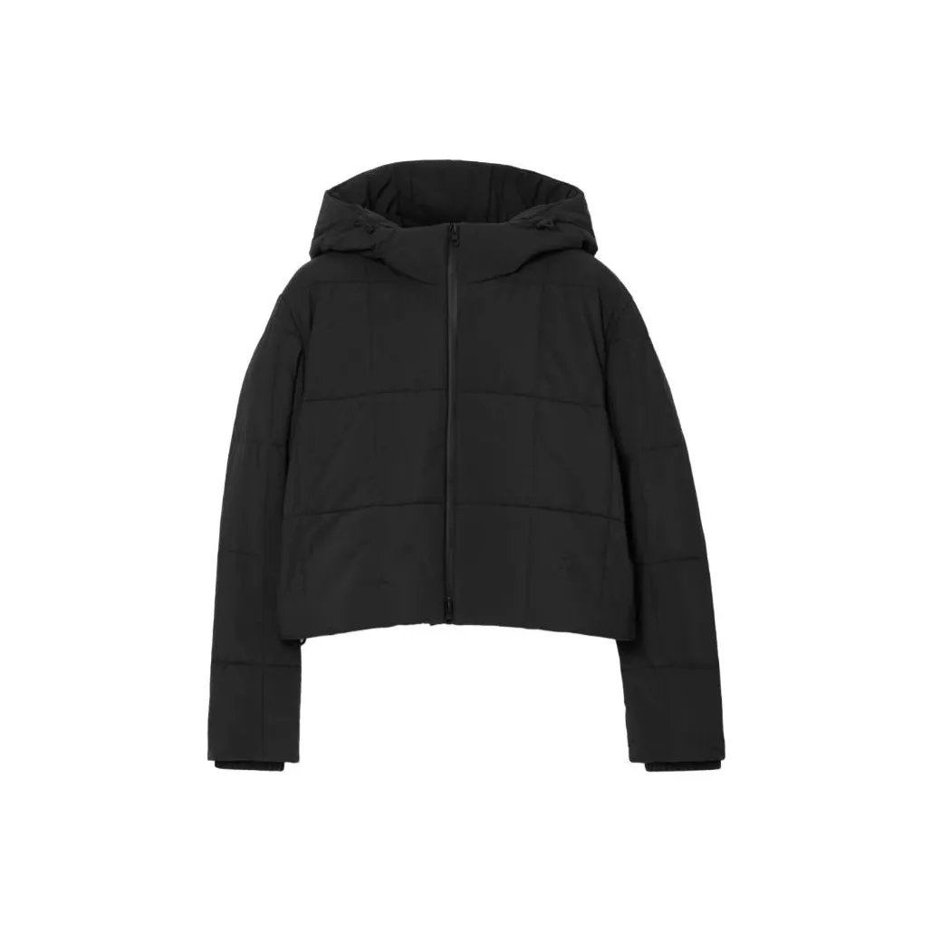 Burberry Hooded Cropped Quilted Jacket