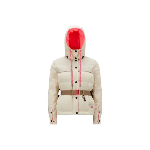 Moncler Grenoble Белая Женская Пуховая Куртка