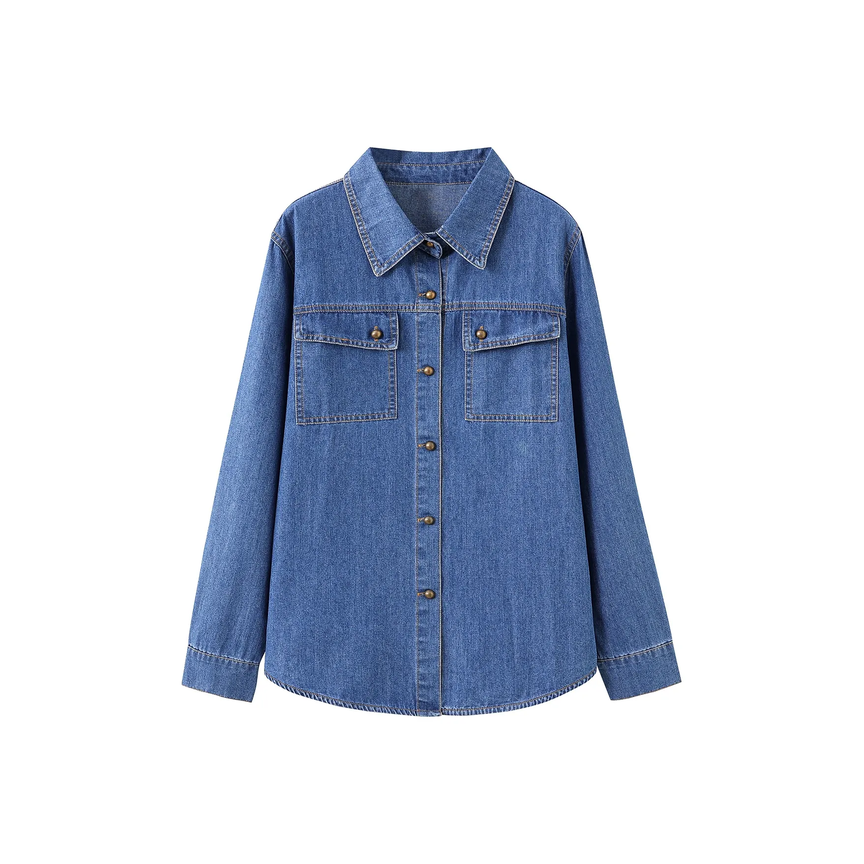 DonnaZilan Синие Женские Рубашки