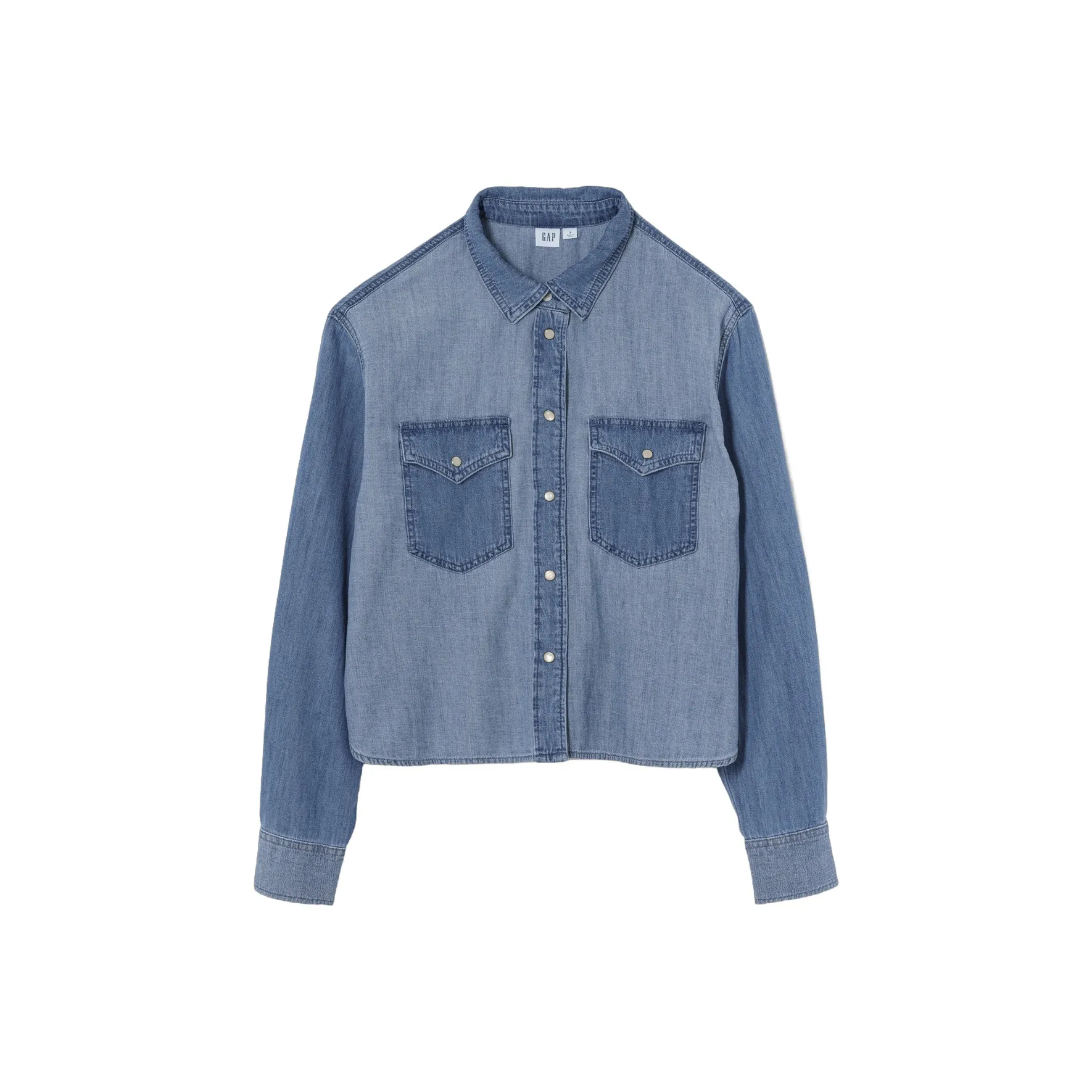 GAP Джинсовый синий Женские Рубашки