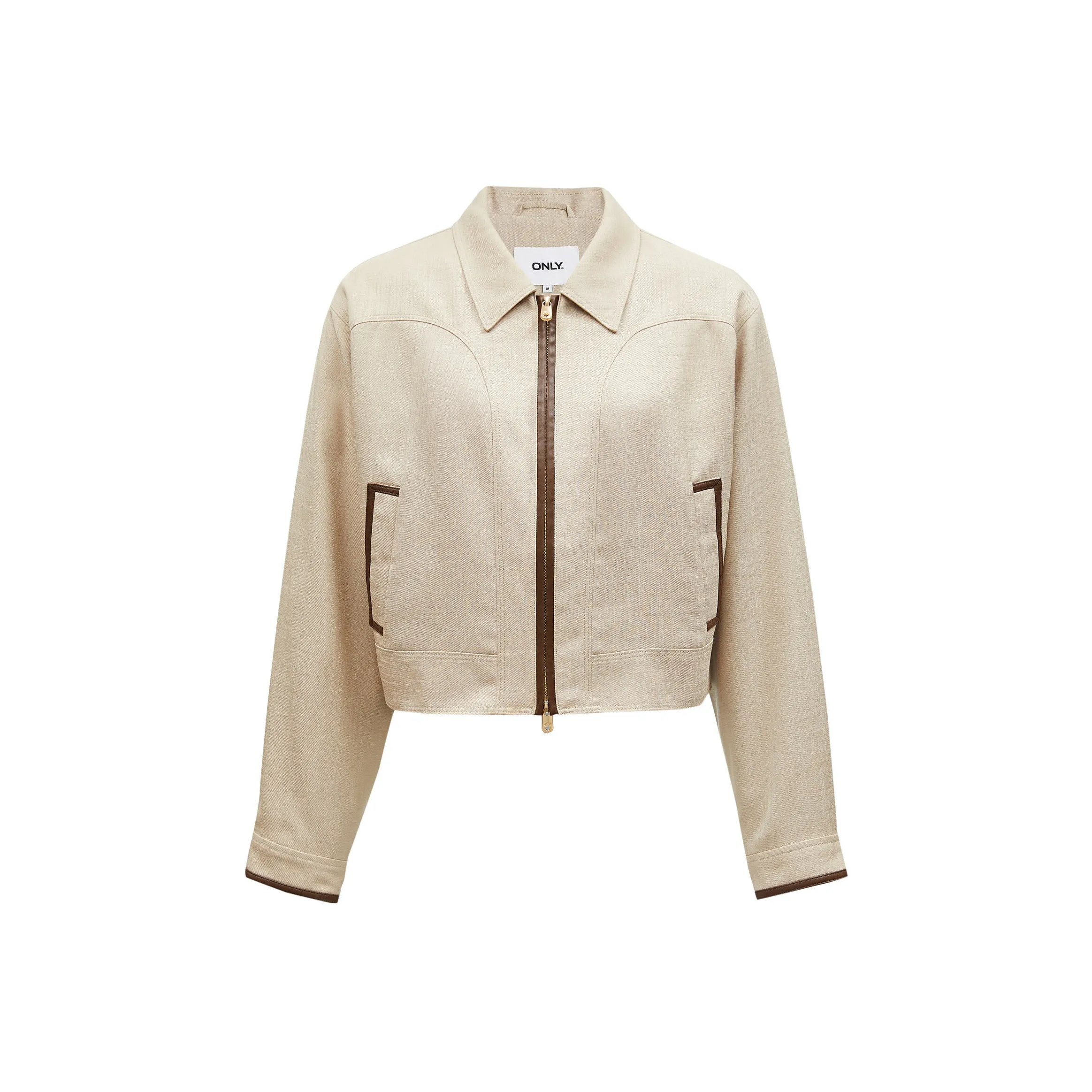 ONLY FW24 Предосенние Куртки и Пальто Женские Цементный Песочный