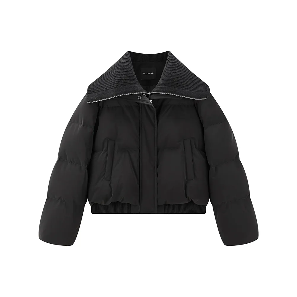 PEACEBIRD Черный Женские Пуховики