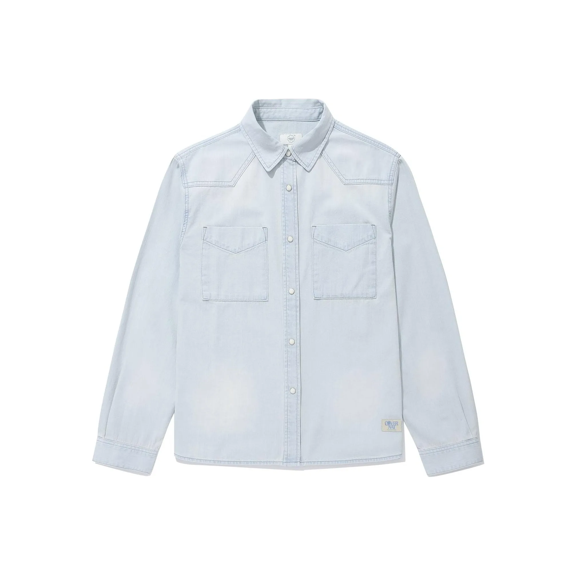 COVERNAT SS24 Рубашка Женская Светло-Синяя