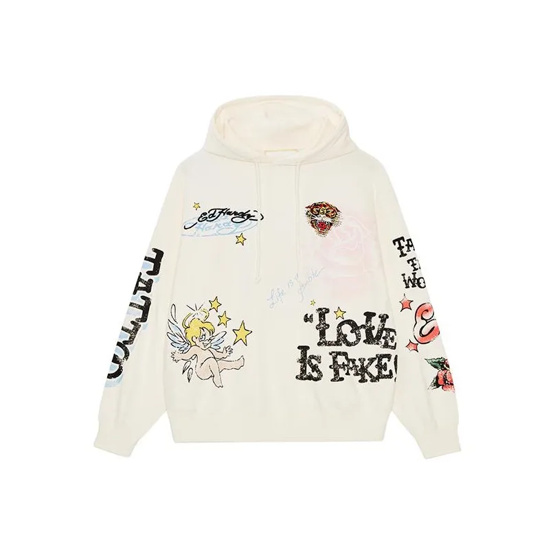Ed Hardy SS24 Свитшот Женский Айвори Белый