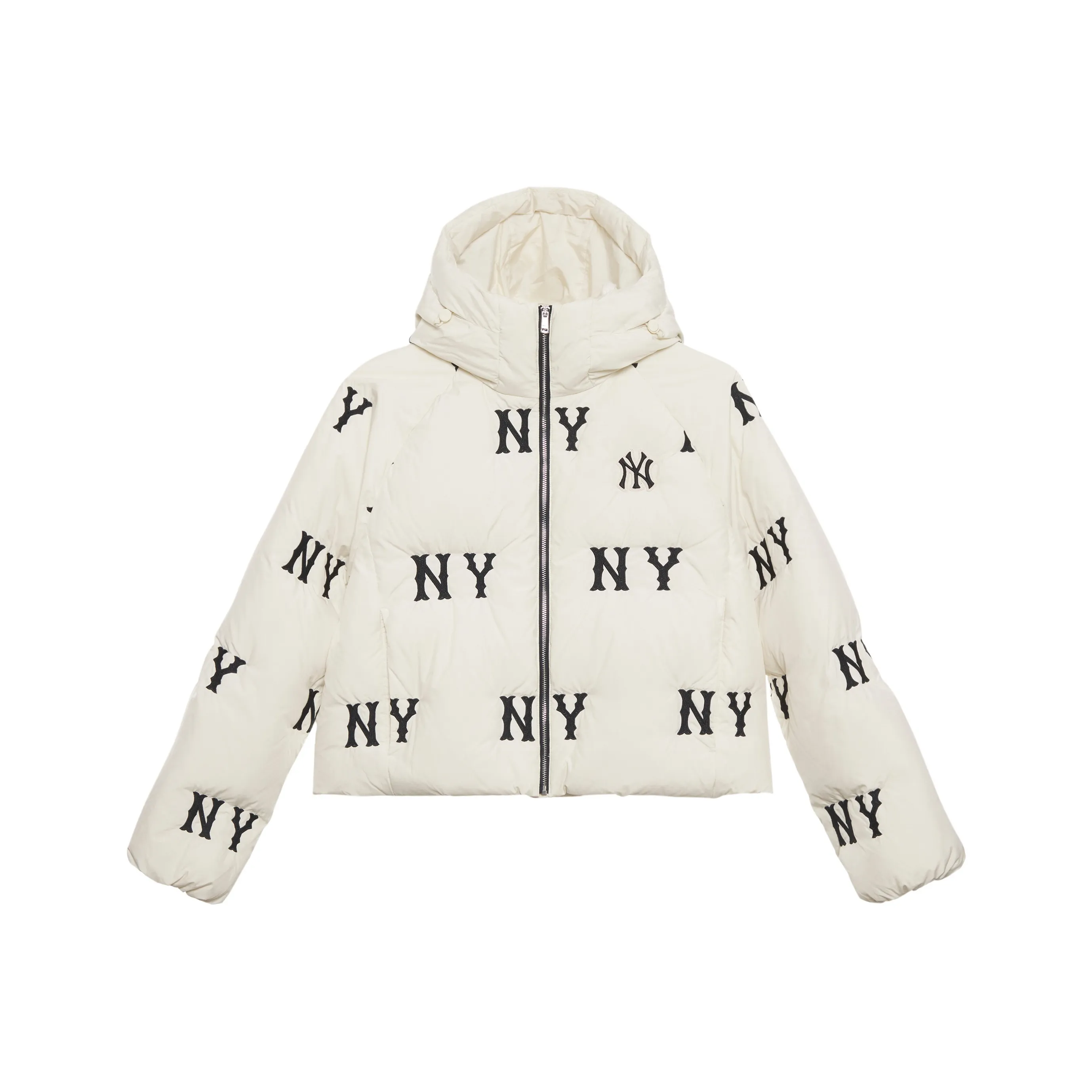 MLB New York Yankees FW24 Down Jacket Women's Dark Cream