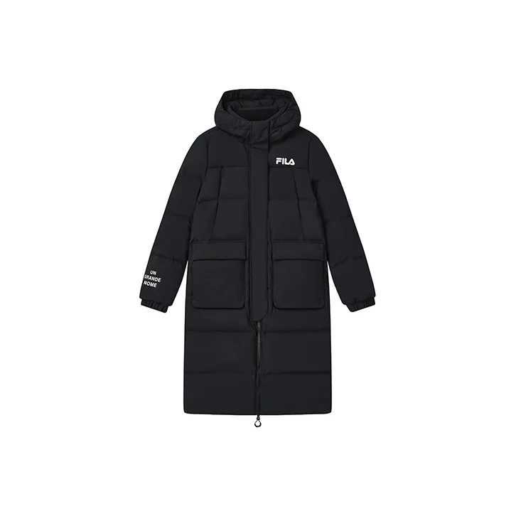FILA Пуховик Женский Глубокий Черный