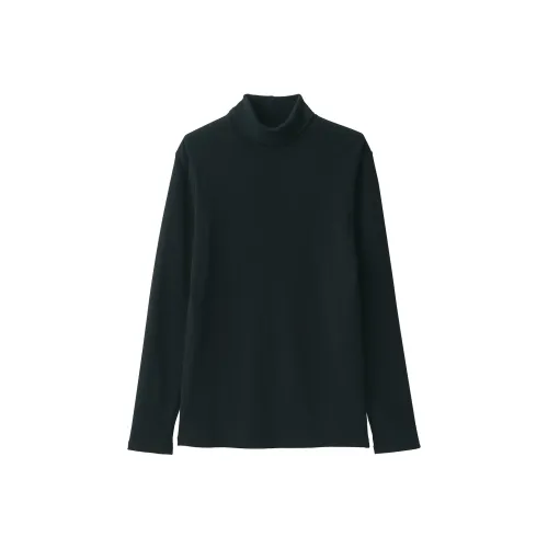 Muji LABO Series Черные Женские Т-рубашки