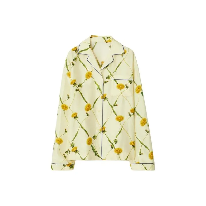 Burberry SS24 Рубашка Женская Напиточный Желтый