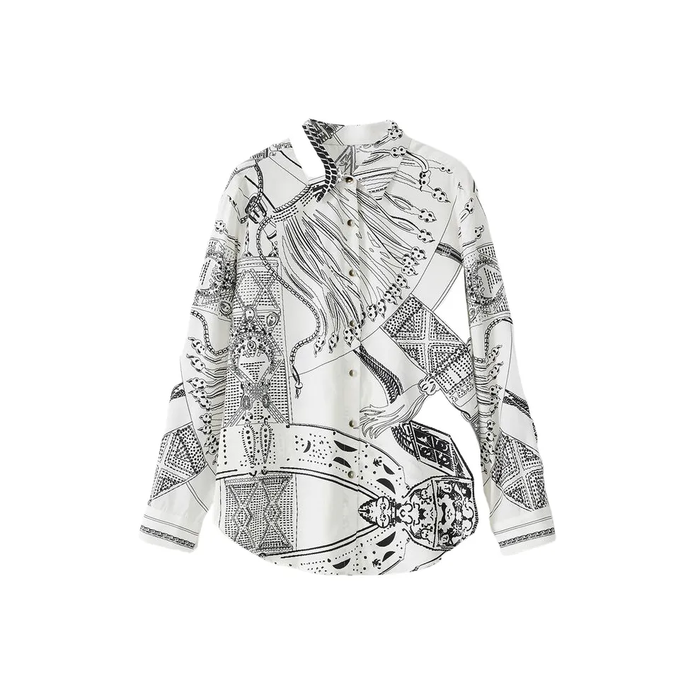 JINJU Белые Женские Рубашки