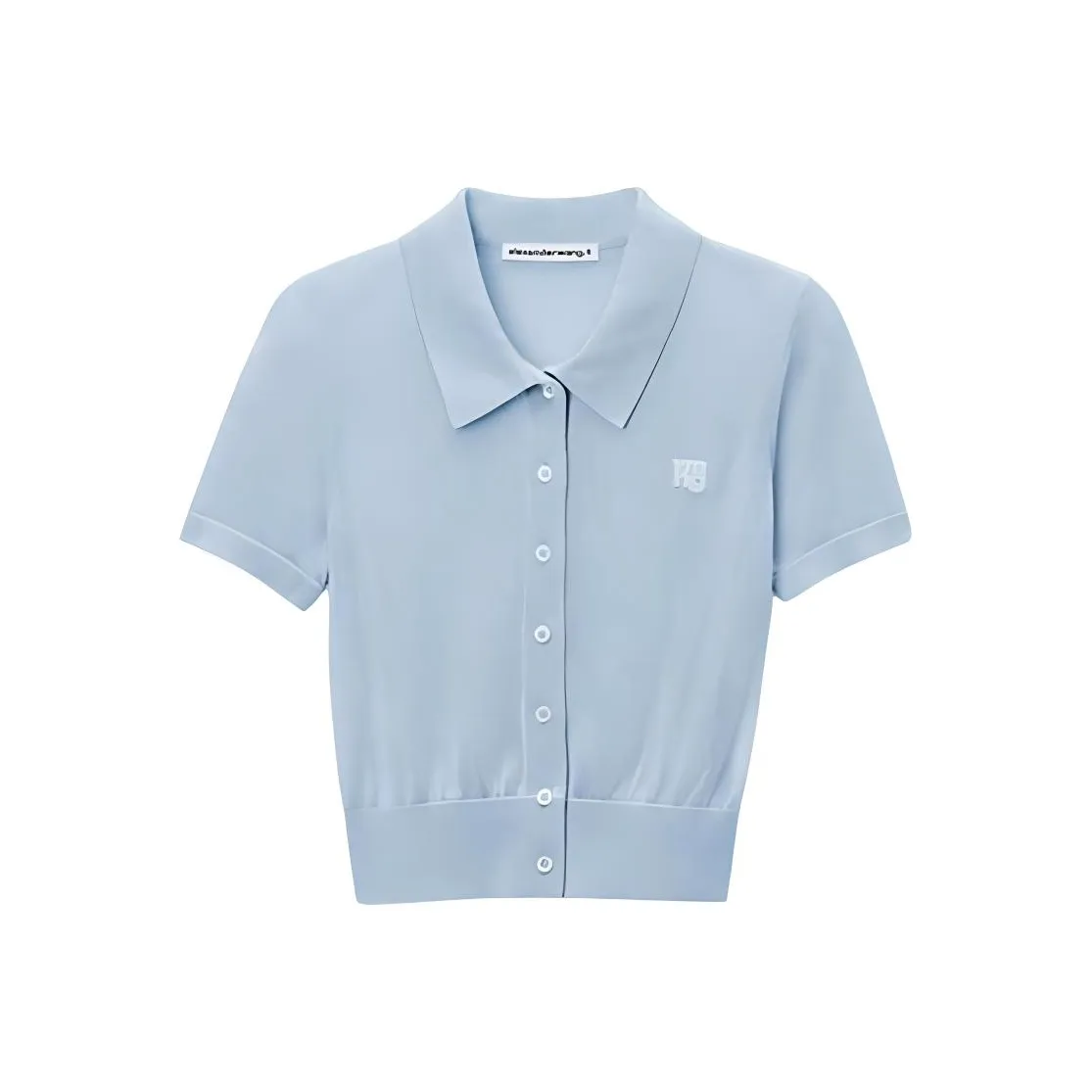 Alexander Wang FW24 Поло Женские Небесный Хранитель Синий