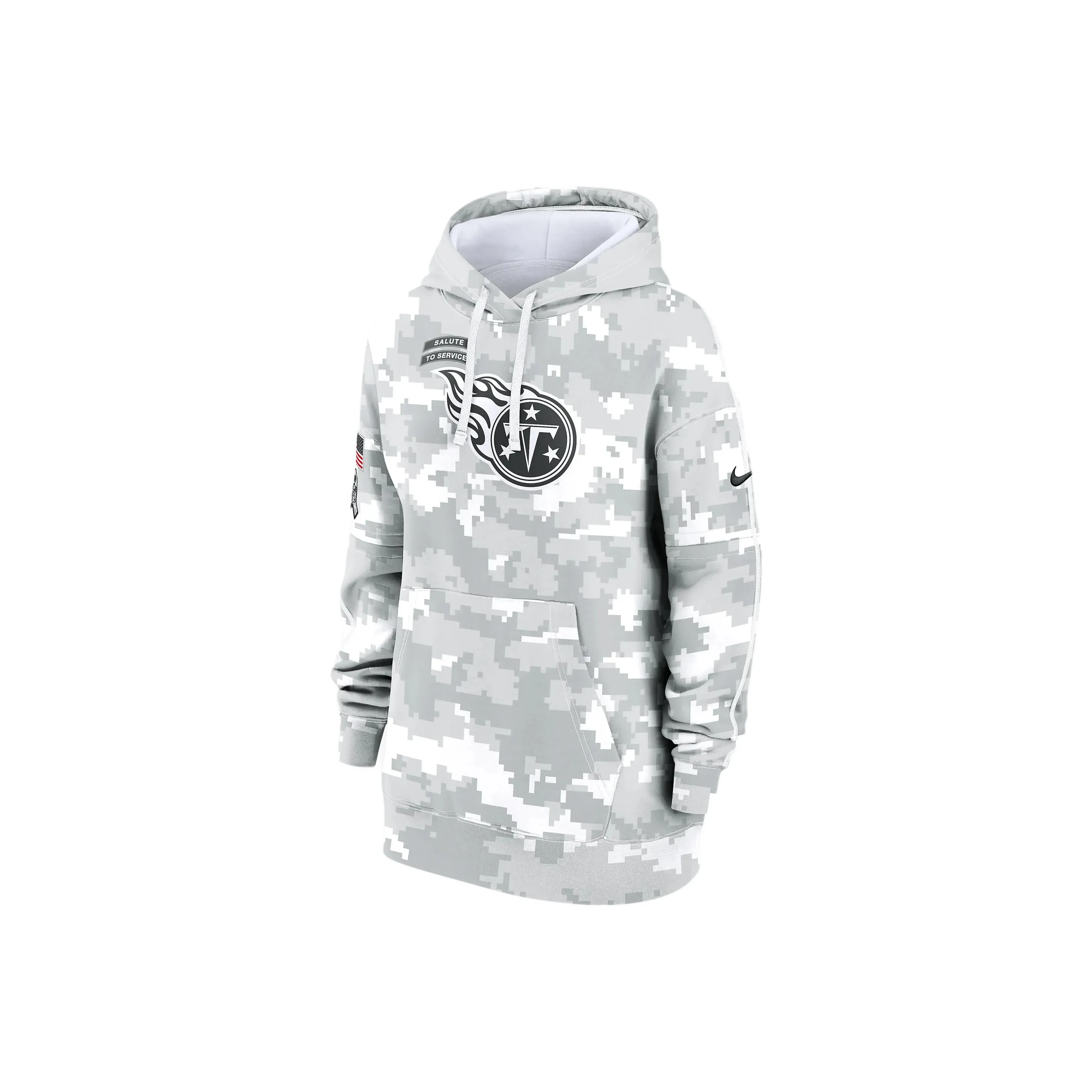 Nike Tennessee Titans Salute To Service Primary Edge Club Women's Nike Nfl Pullover Hoodie