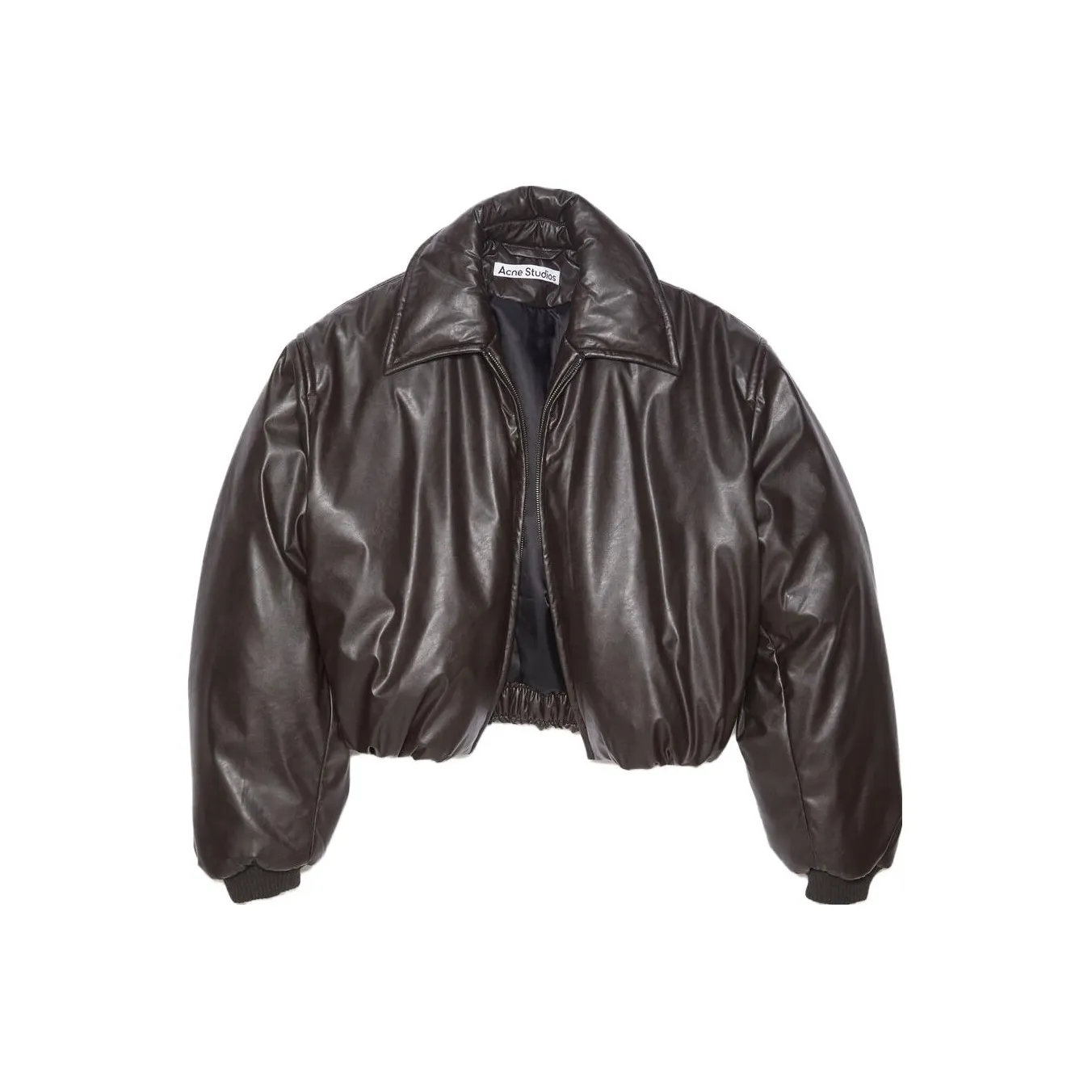 Acne Studios Coated Bomber Jacket Adm Dark Brown