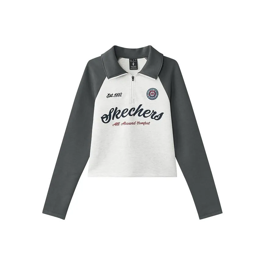Skechers New Year Raglan Sleeve T-Shirt Women's Light Heather Gray