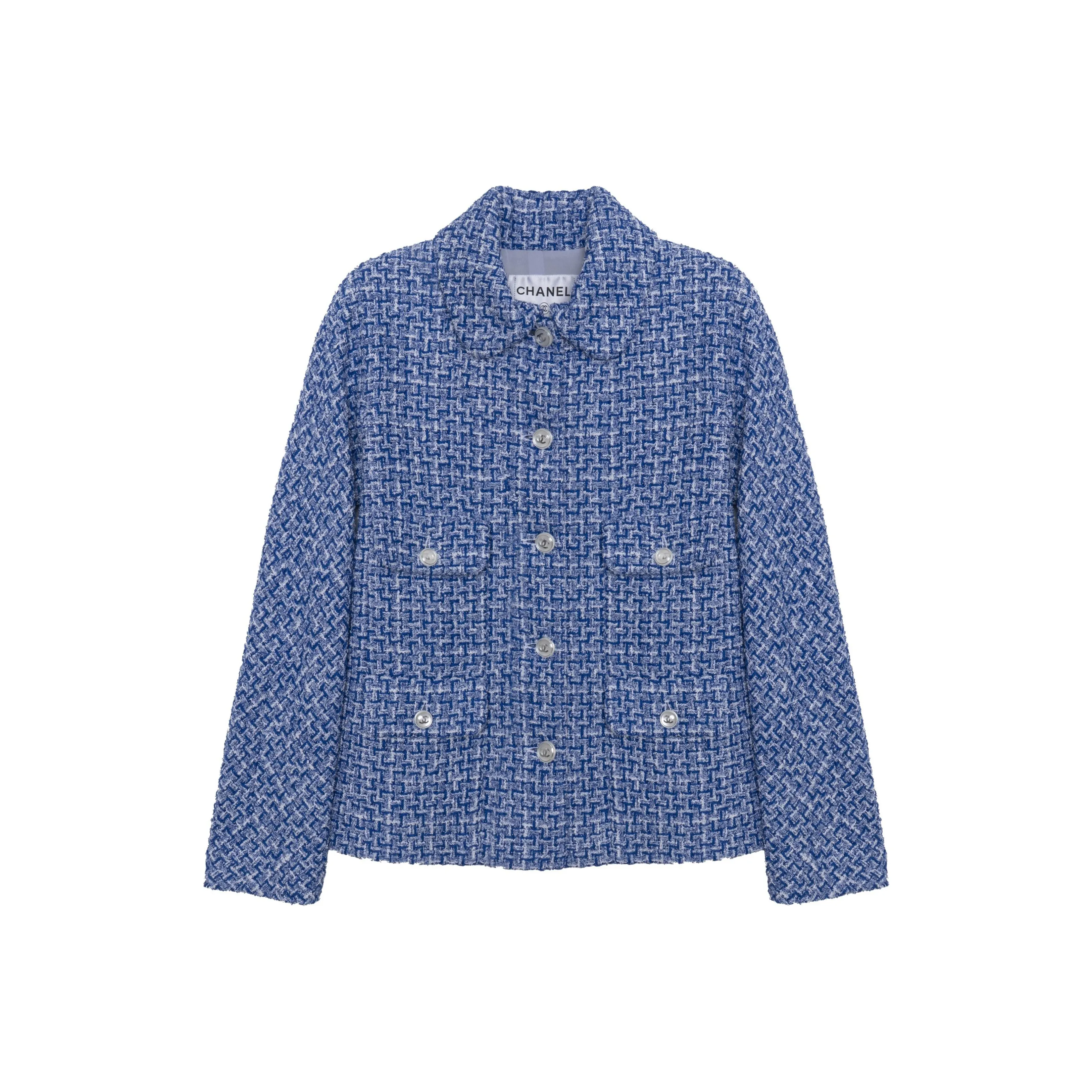 CHANEL SS23 Jackets Coats Women's Blue