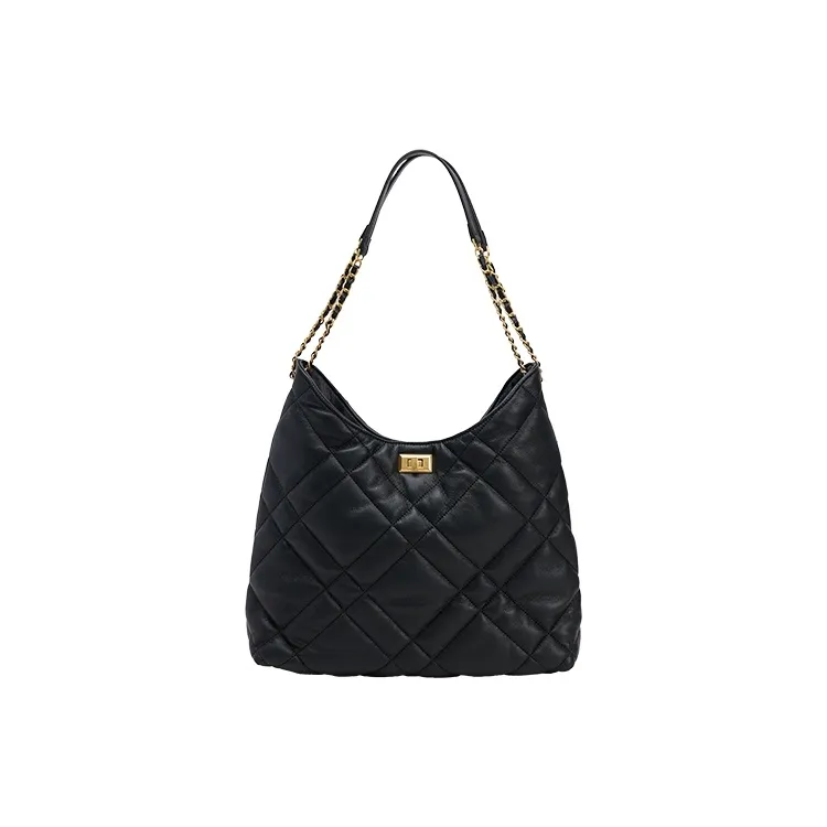 URBAN REVIVO Сумка через плечо из искусственной кожи большая женская черная