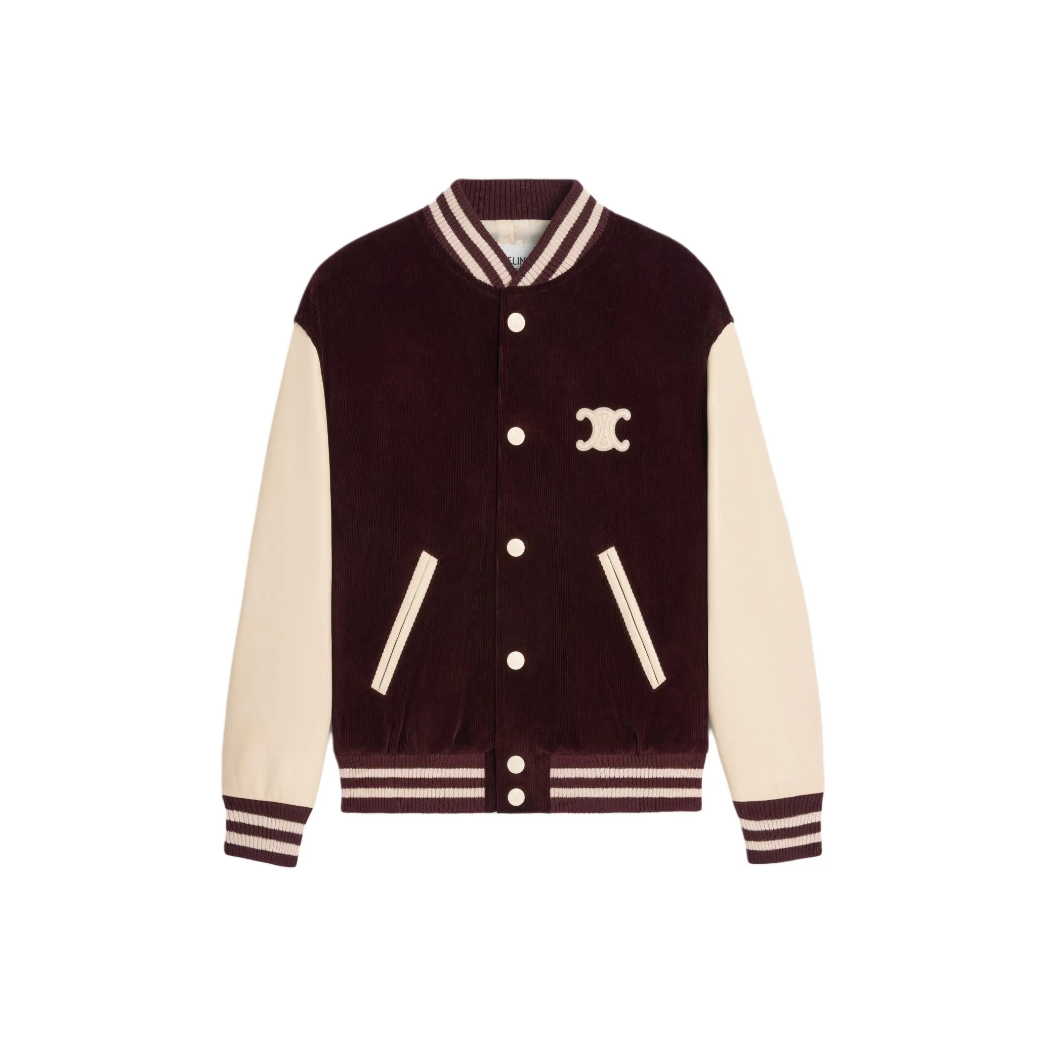 CELINE Loose Teddy Jacket In Triomphe Corduroy